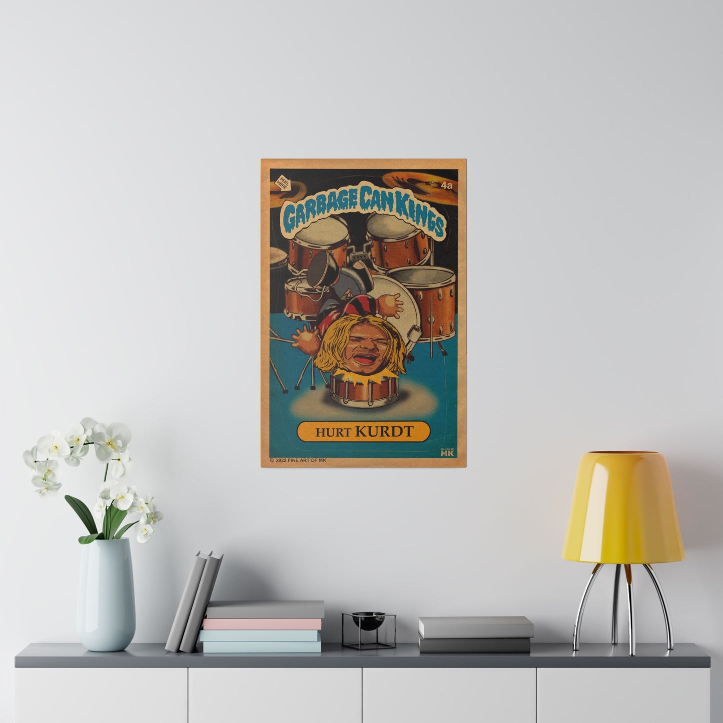 Hurt KURDT - Garbage Can Kings - Nirvana - Matte Canvas, Stretched, 0.75"