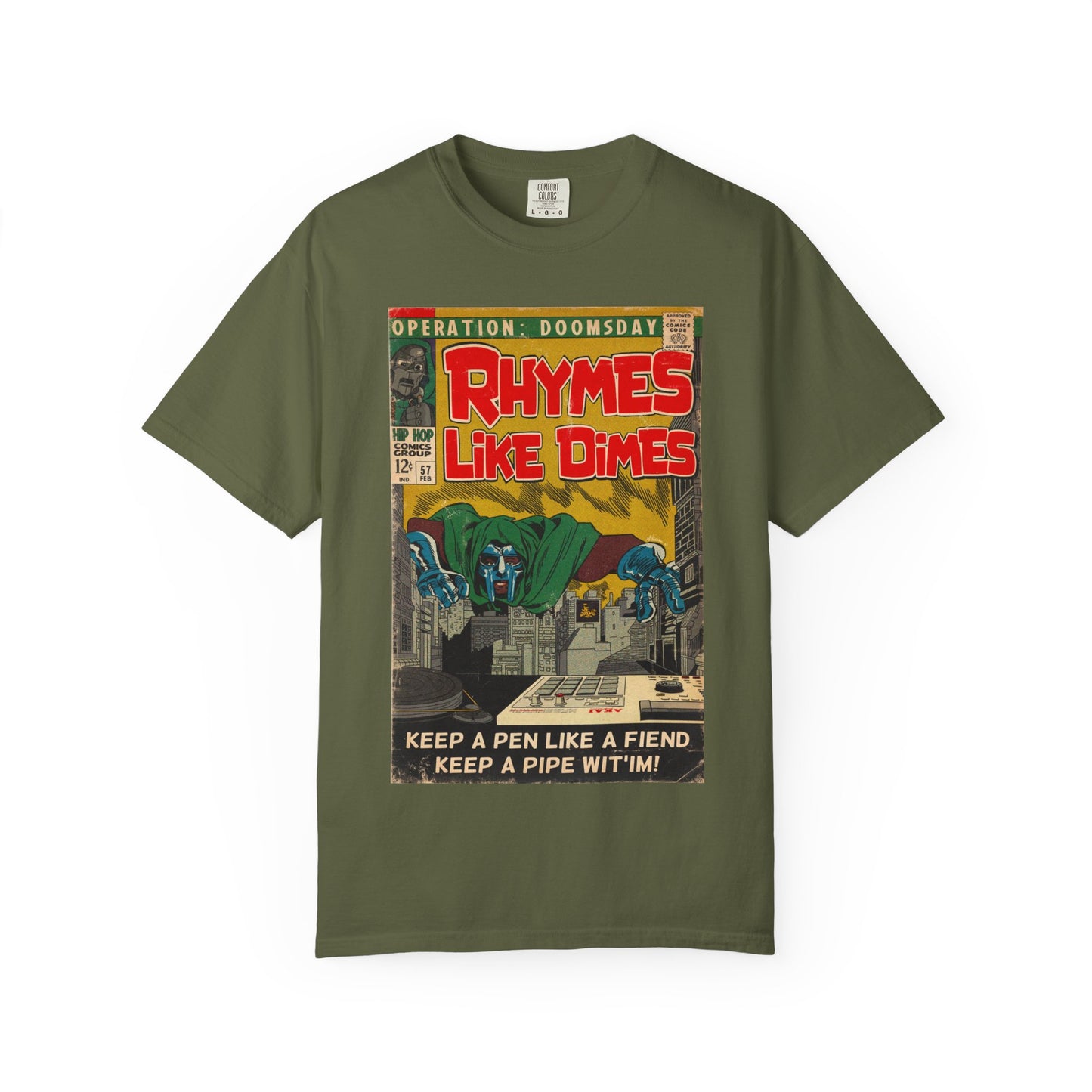 MF DOOM - Rhymes Like Dimes - Unisex Comfort Colors T-shirt