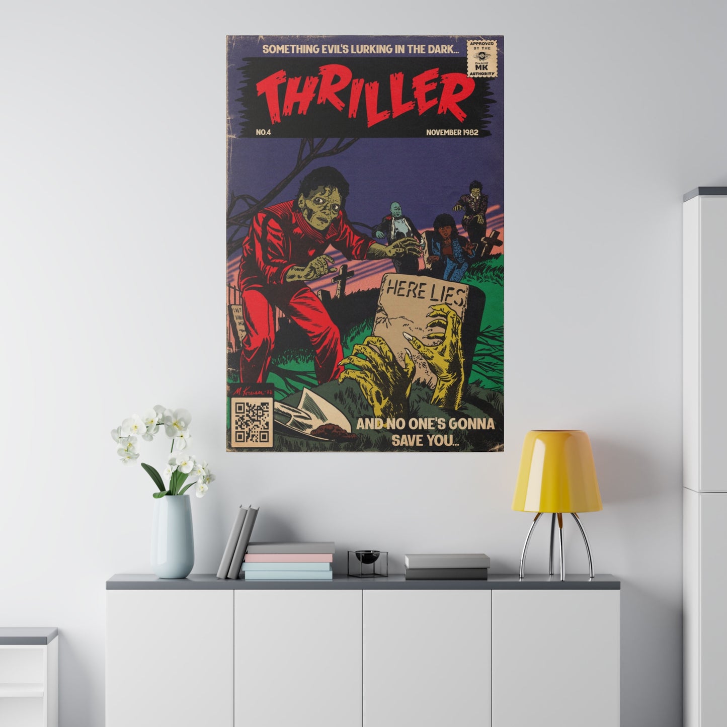 Michael Jackson - Thriller - Matte Canvas, Stretched, 0.75"