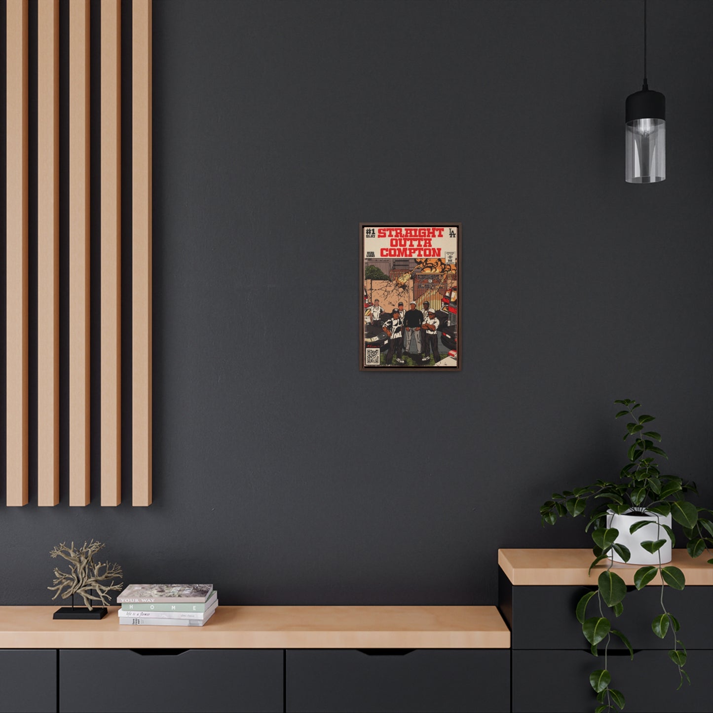 NWA - Straight Outta Compton - Gallery Canvas Wraps, Vertical Frame