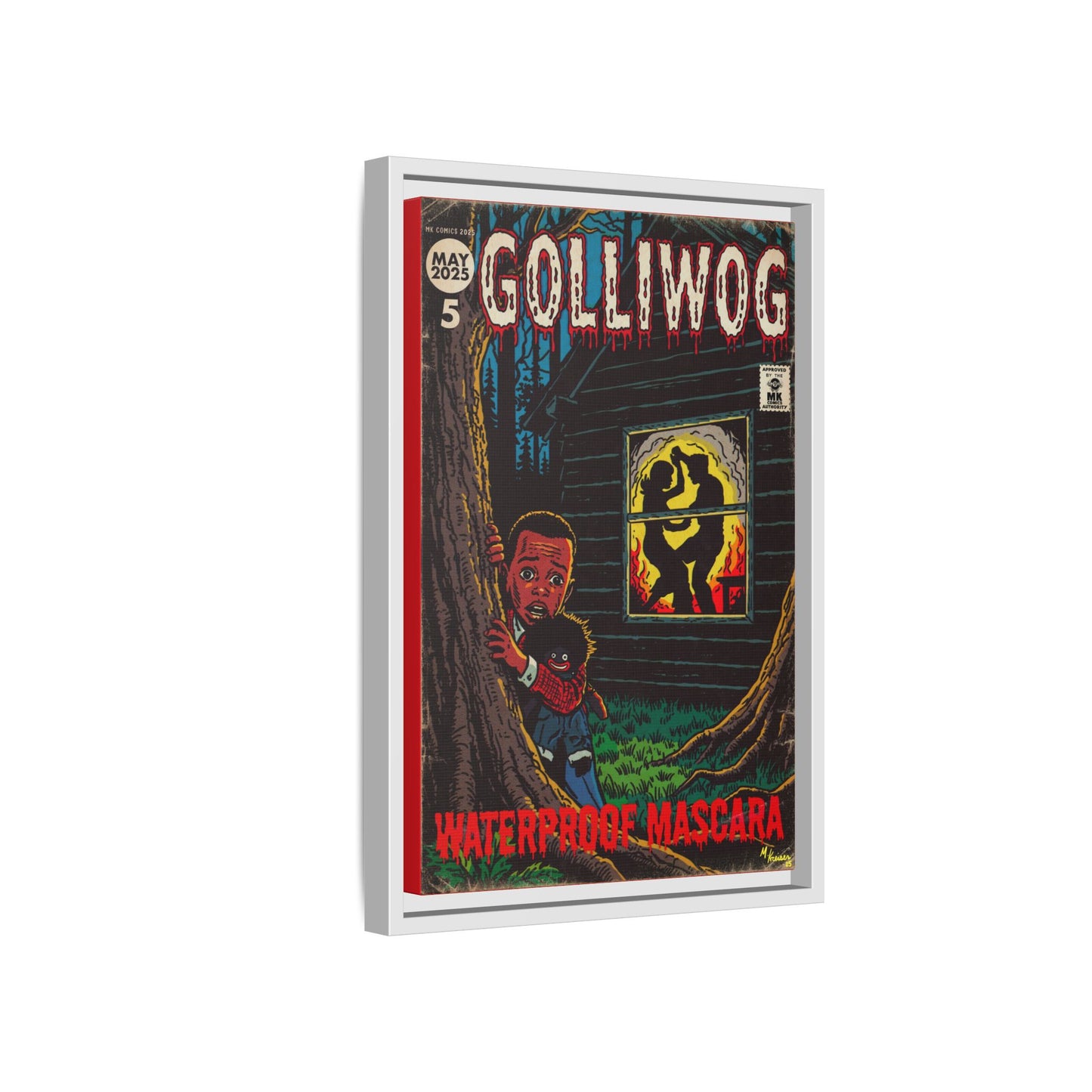 Waterproof Mascara - Golliwog - Matte Canvas, Framed (Multi-color)