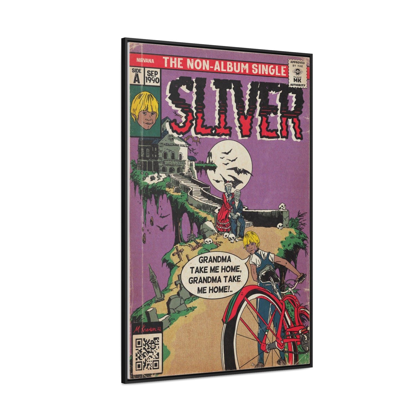 Nirvana - Sliver - Gallery Canvas Wraps, Vertical Frame