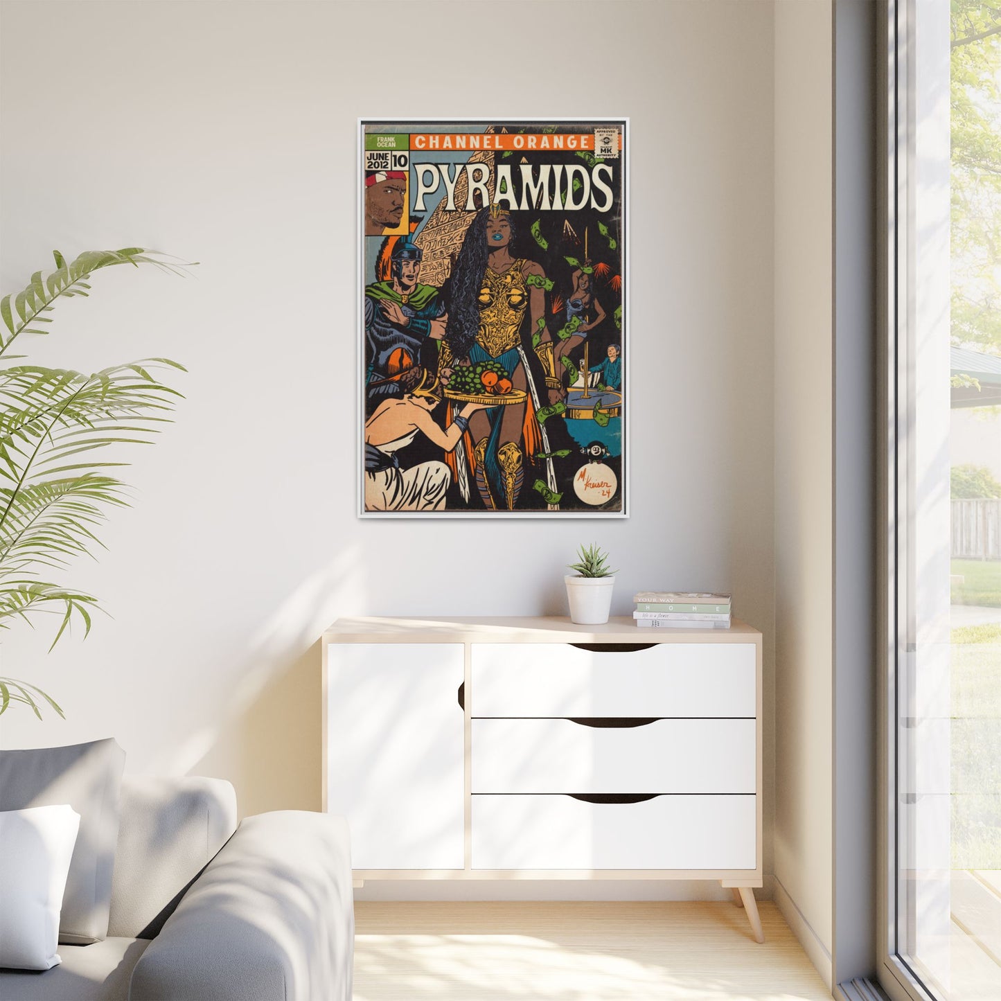 Frank Ocean - Pyramids - Gallery Canvas Wraps, Vertical Frame