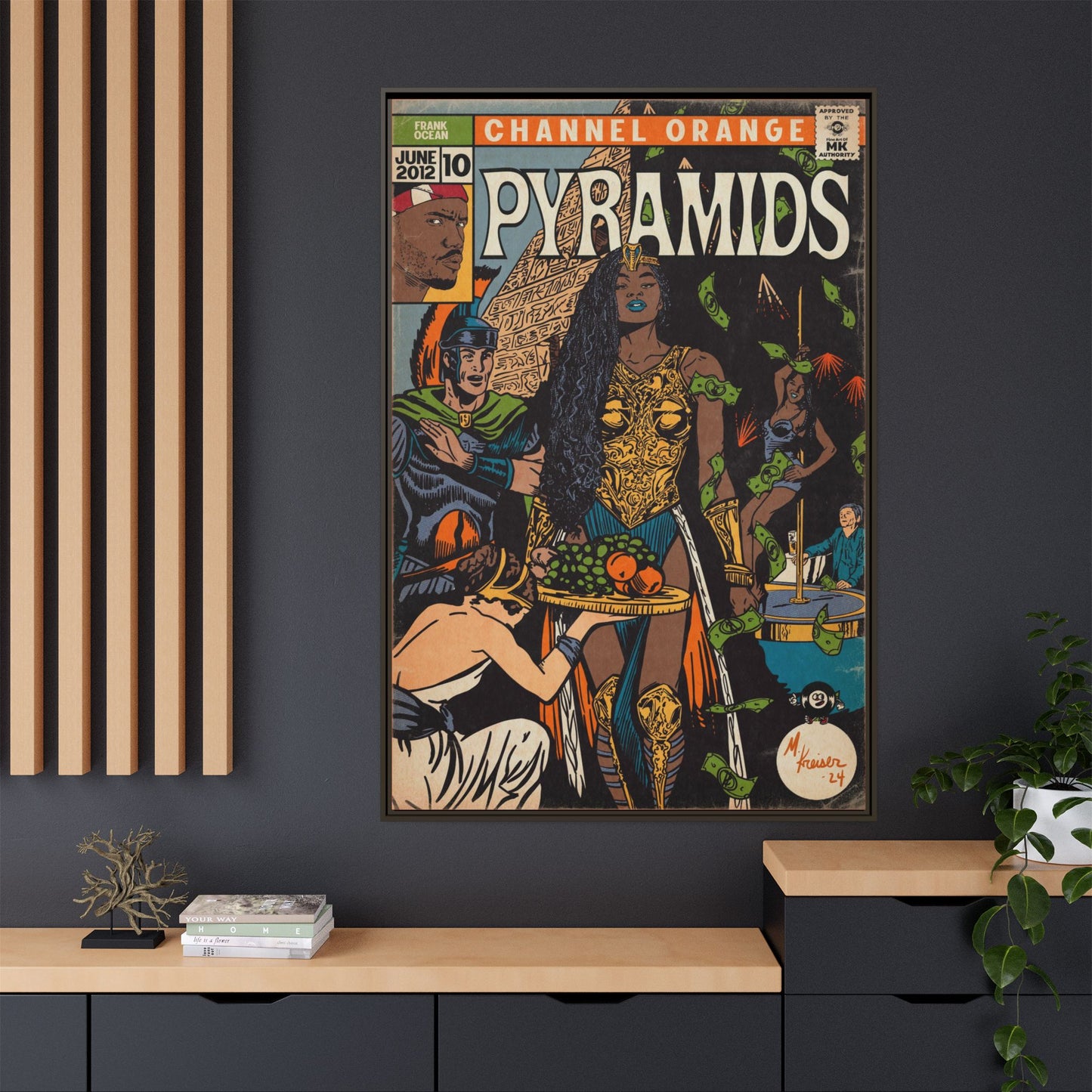 Frank Ocean - Pyramids - Gallery Canvas Wraps, Vertical Frame