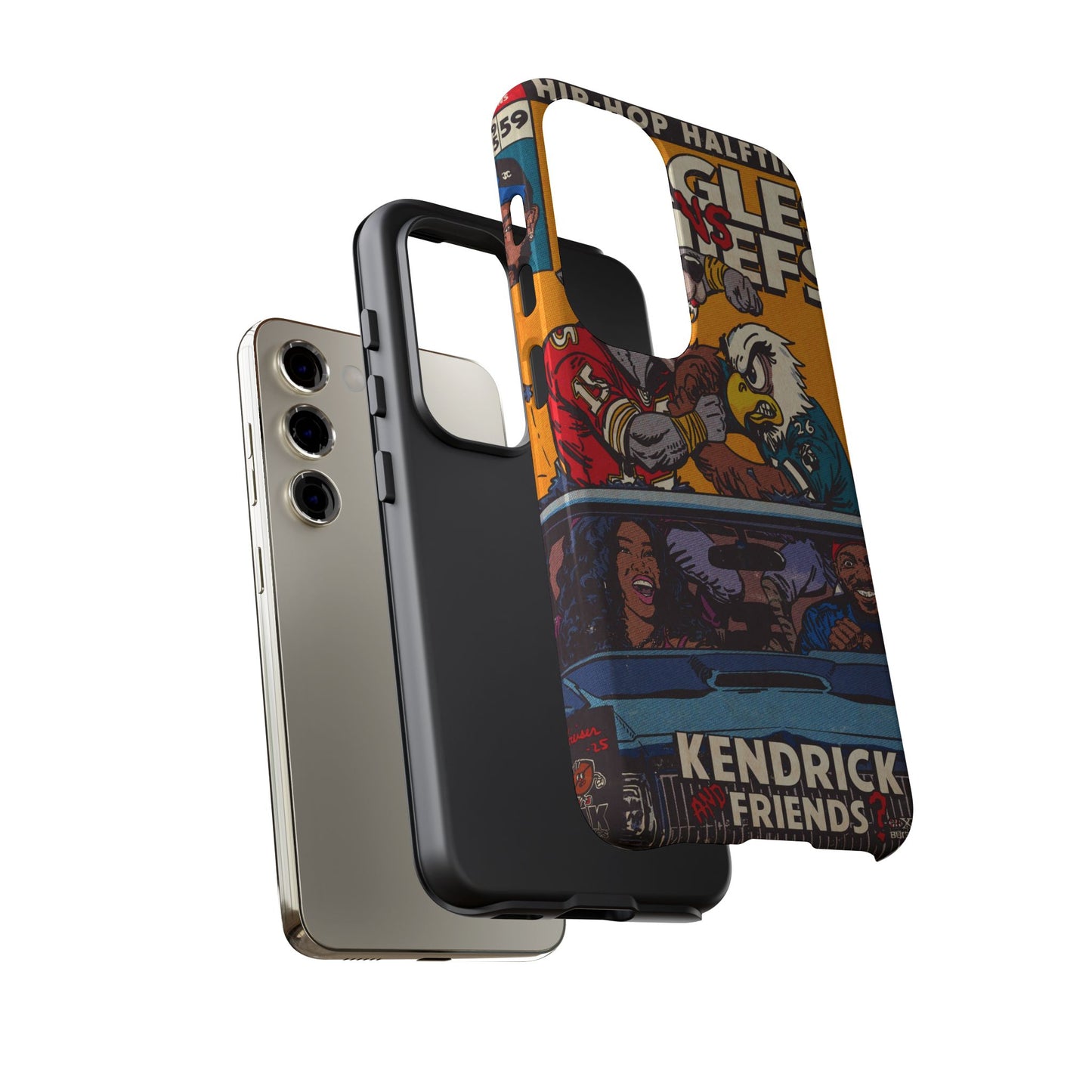Kendrick & SZA - 2025 Halftime - Eagles vs Chiefs - Tough Phone Cases