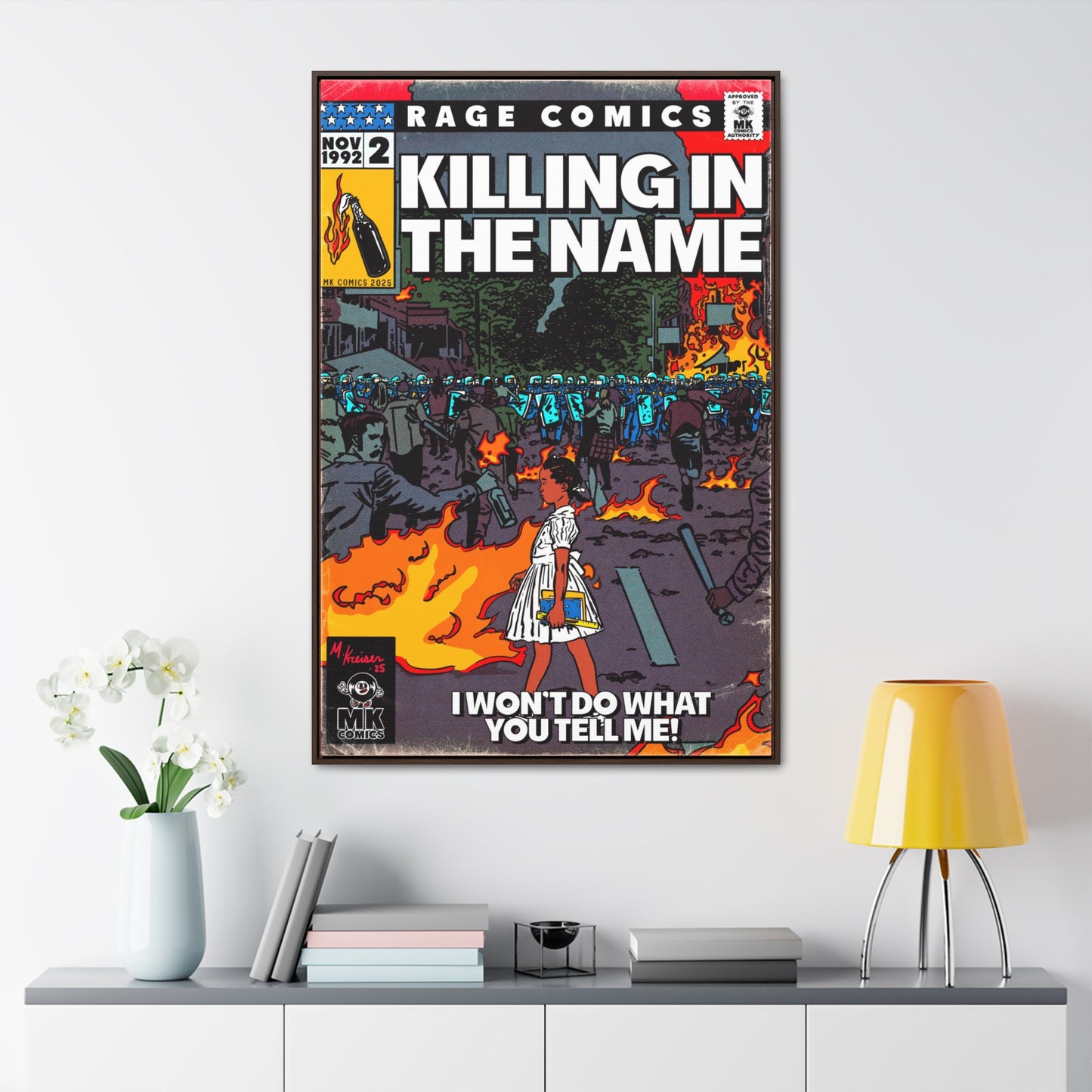 Rage - Killing In the Name - Gallery Canvas Wraps, Vertical Frame