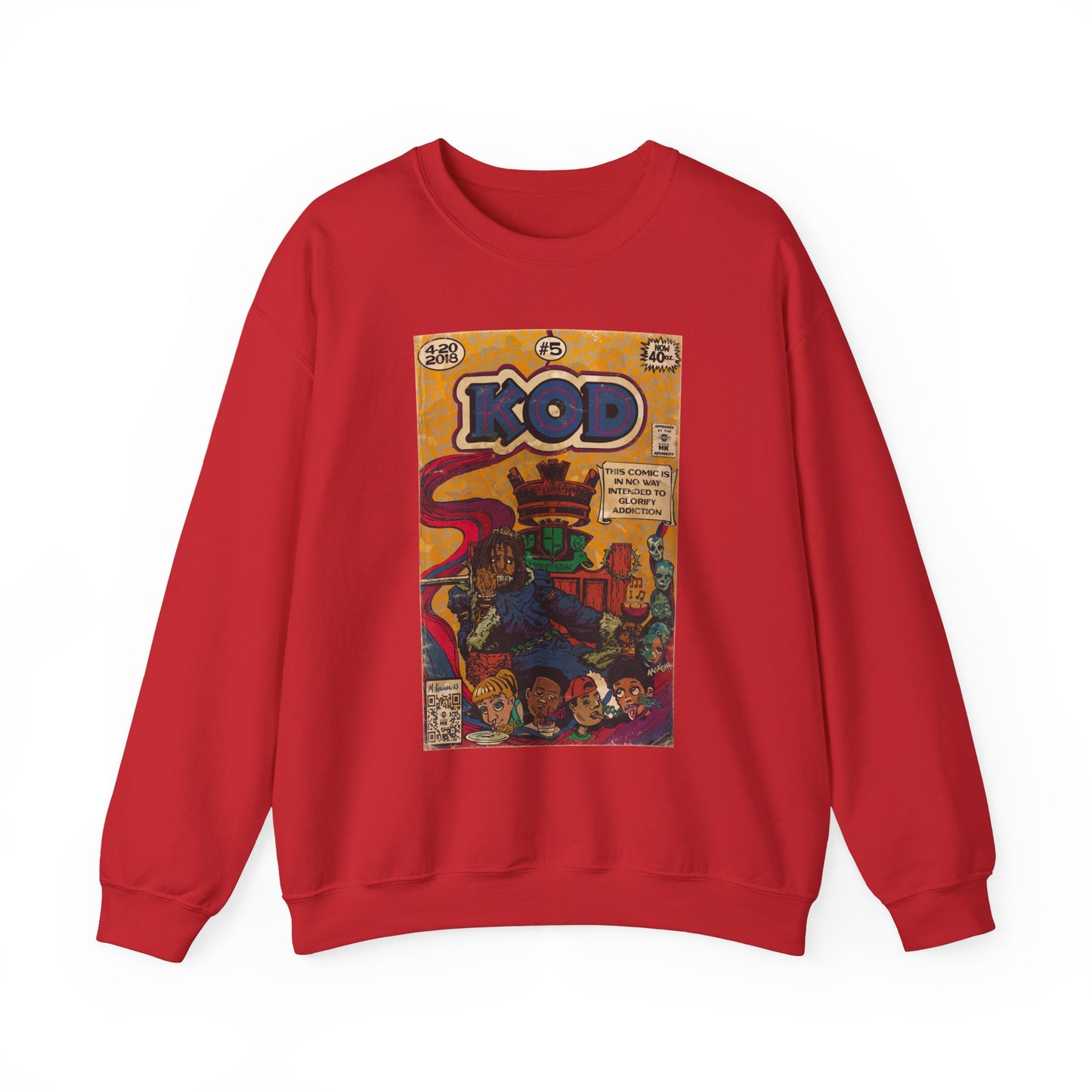 J.Cole - KOD - Unisex Heavy Blend™ Crewneck Sweatshirt