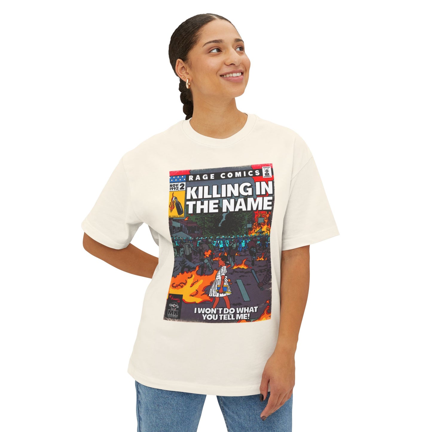 Rage - Killing In the Name - Unisex Oversized Boxy Tee