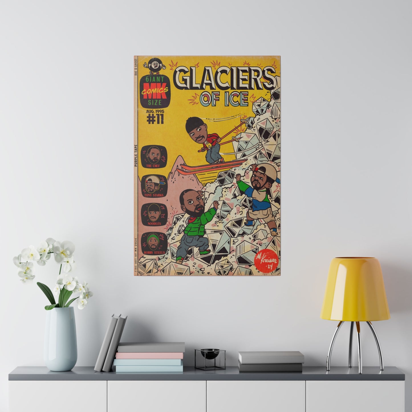 Glaciers - Matte Canvas, Stretched, 0.75"