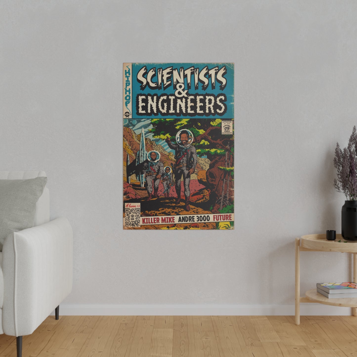Killer Mike - Scientists & Engineers - Andre 3000 - Future - Matte Canvas, Stretched, 0.75"