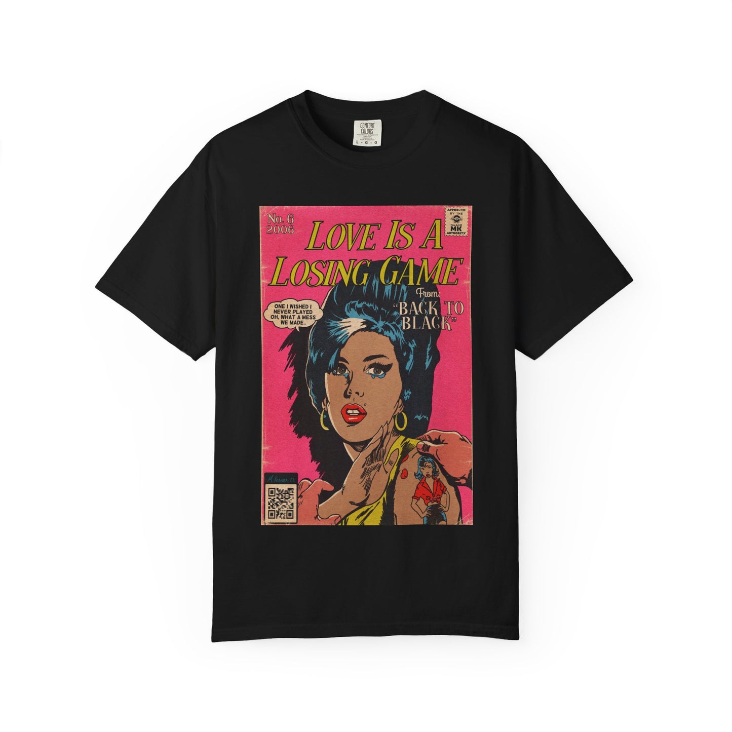 Amy Winehouse - Love is a Losing Game - Unisex Comfort Colors T-shirt