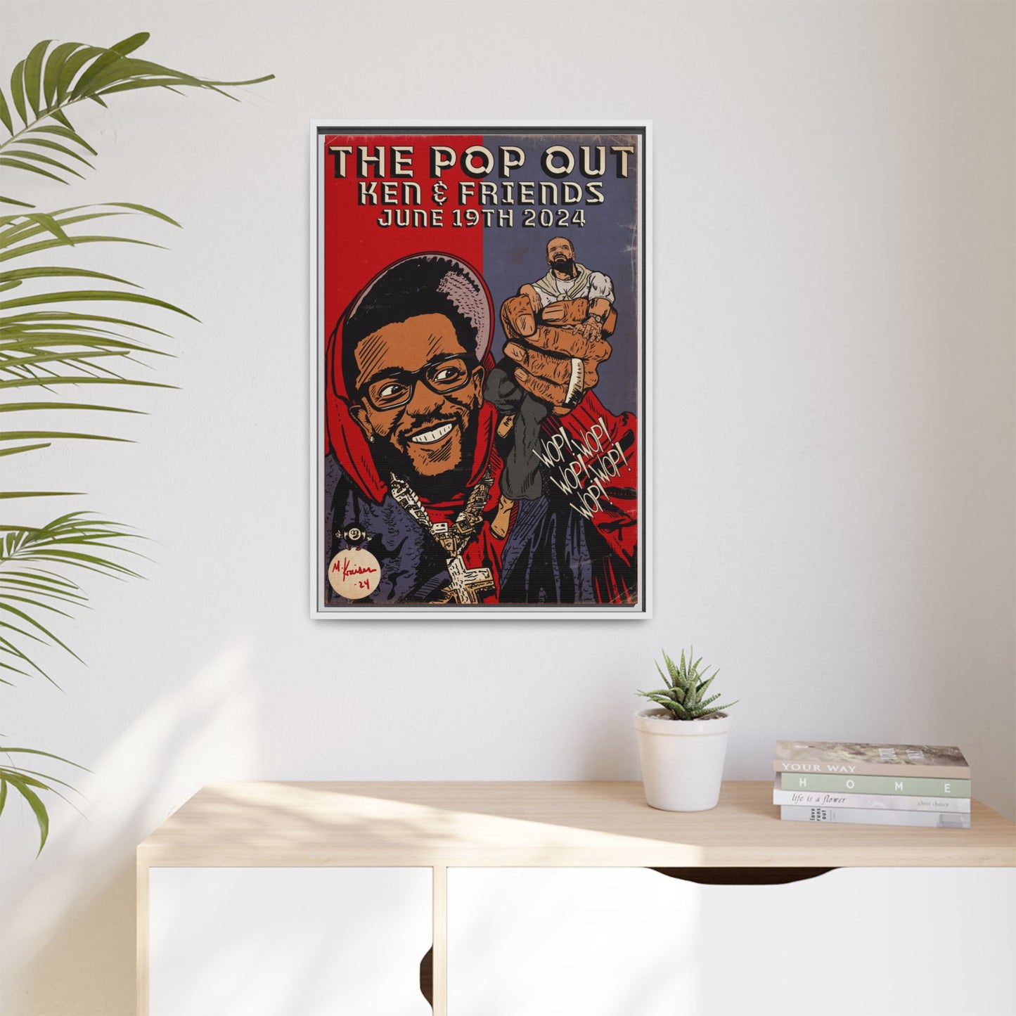 Kendrick Lamar - The Pop Out - Gallery Canvas Wraps, Vertical Frame