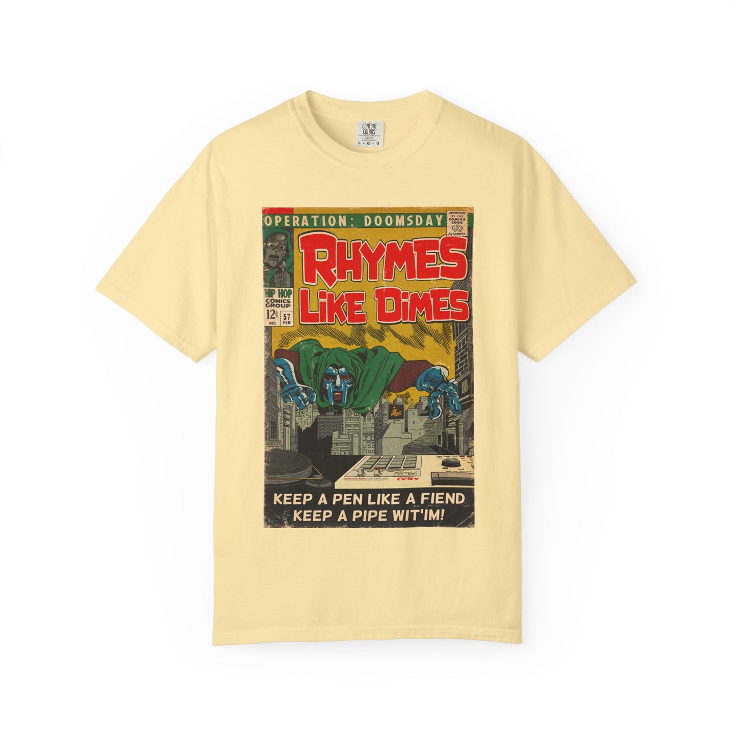 MF DOOM - Rhymes Like Dimes - Unisex Comfort Colors T-shirt
