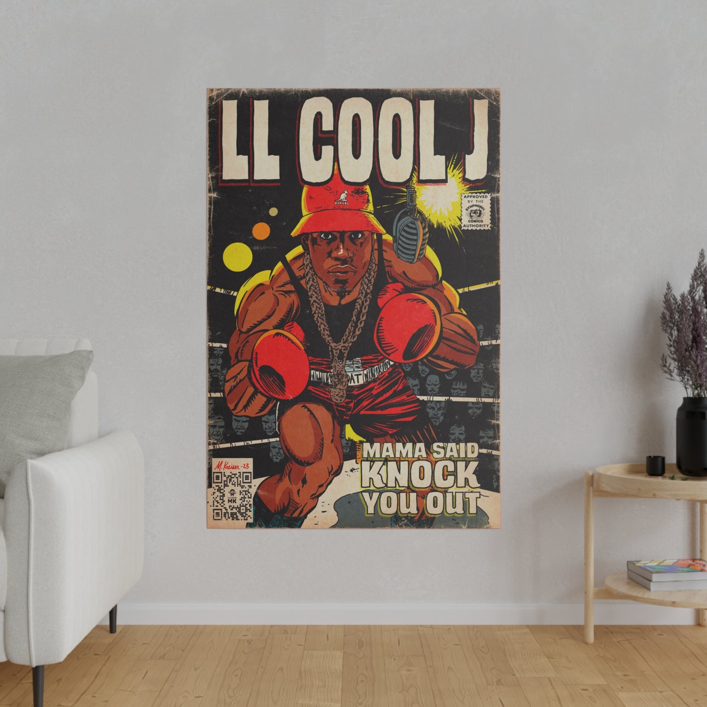 LL Cool J - Mama Said Knock You Out - Matte Canvas, Stretched, 0.75"