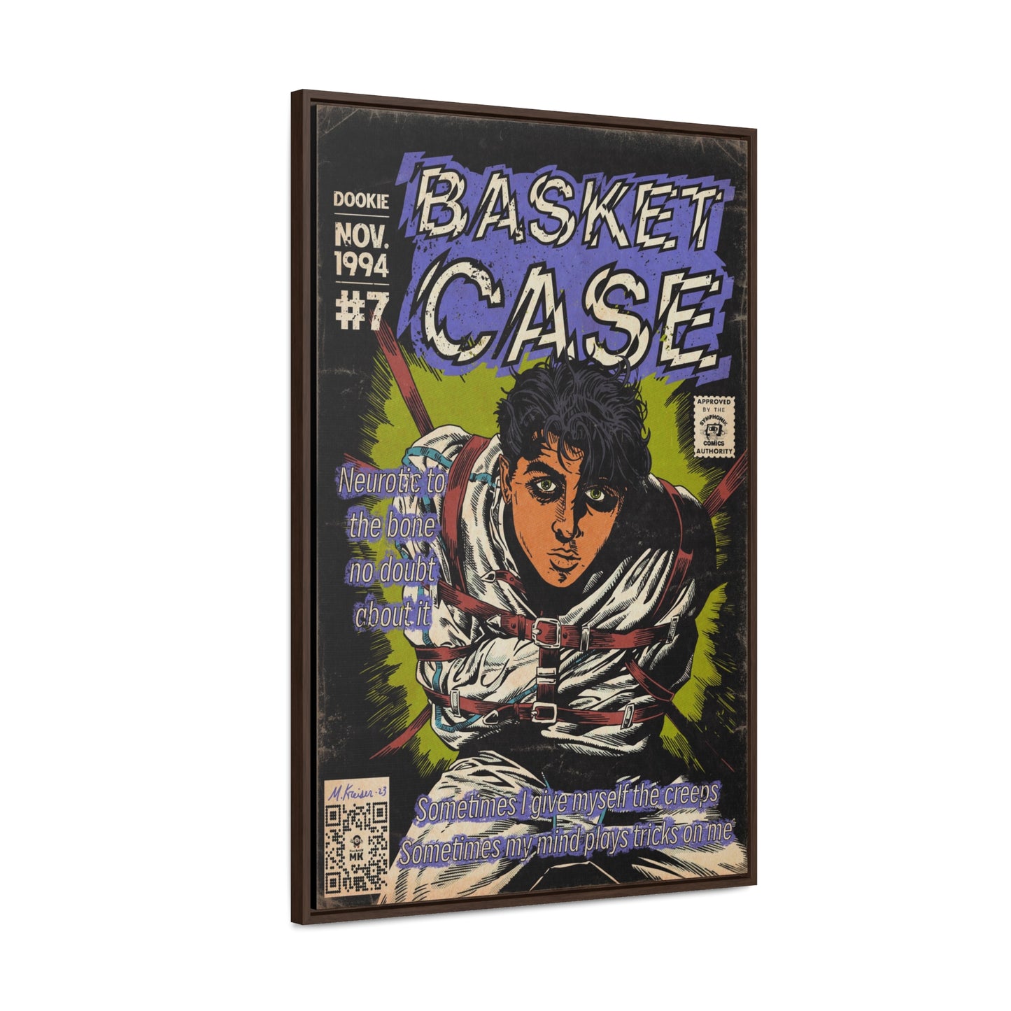 Green Day - Basket Case - Gallery Canvas Wraps, Vertical Frame