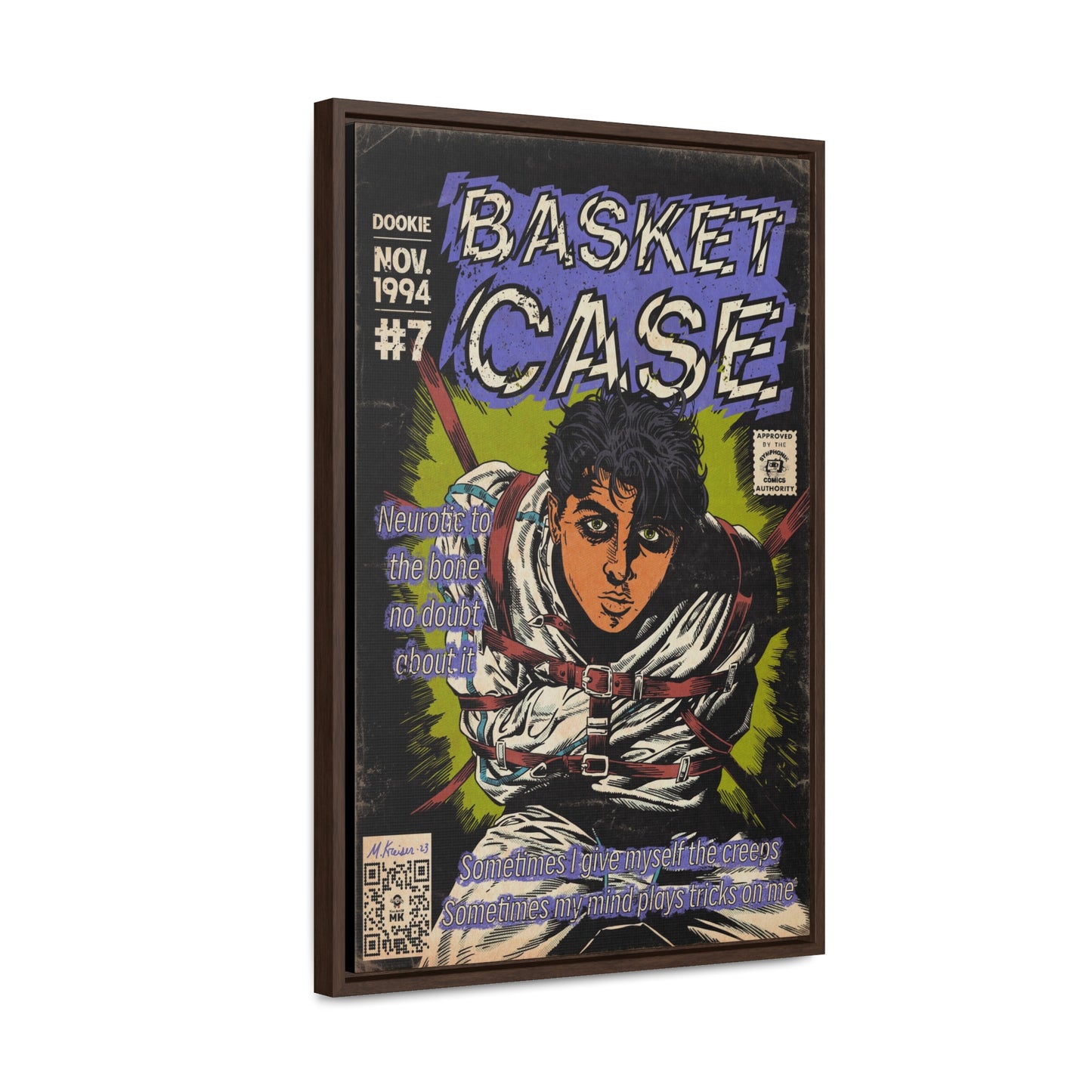 Green Day - Basket Case - Gallery Canvas Wraps, Vertical Frame