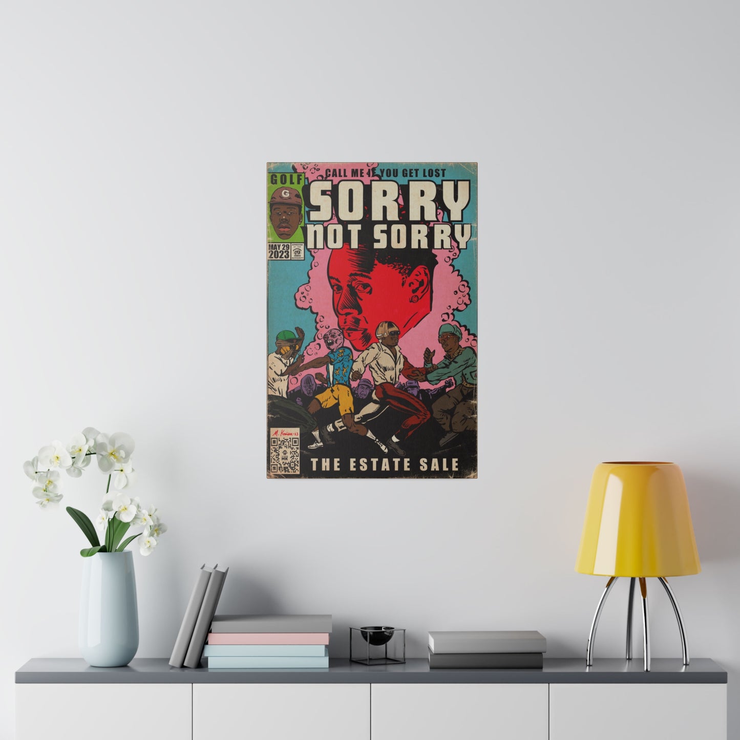 Tyler, The Creator - Sorry Not Sorry - Matte Canvas, Stretched, 0.75"