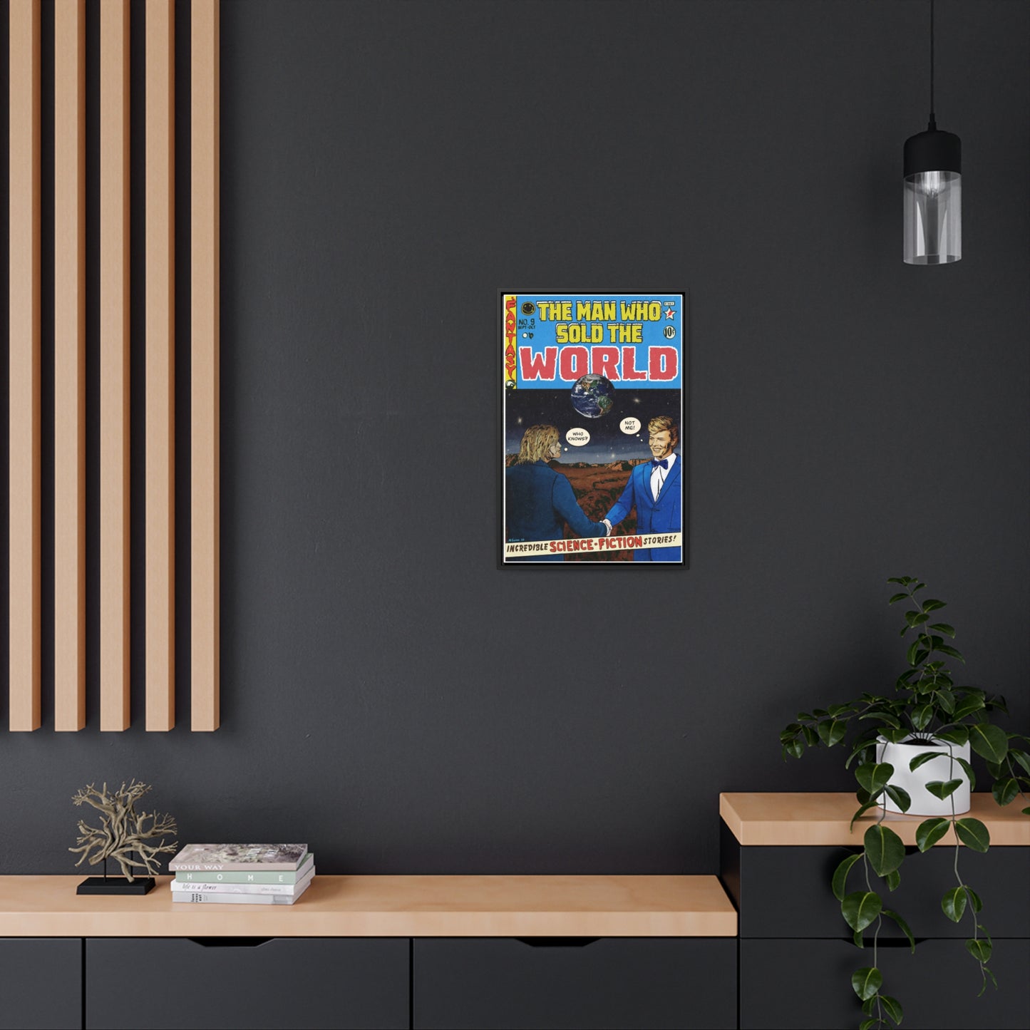 Bowie & Cobain - The Man Who Sold the World - Gallery Canvas Wraps, Vertical Frame