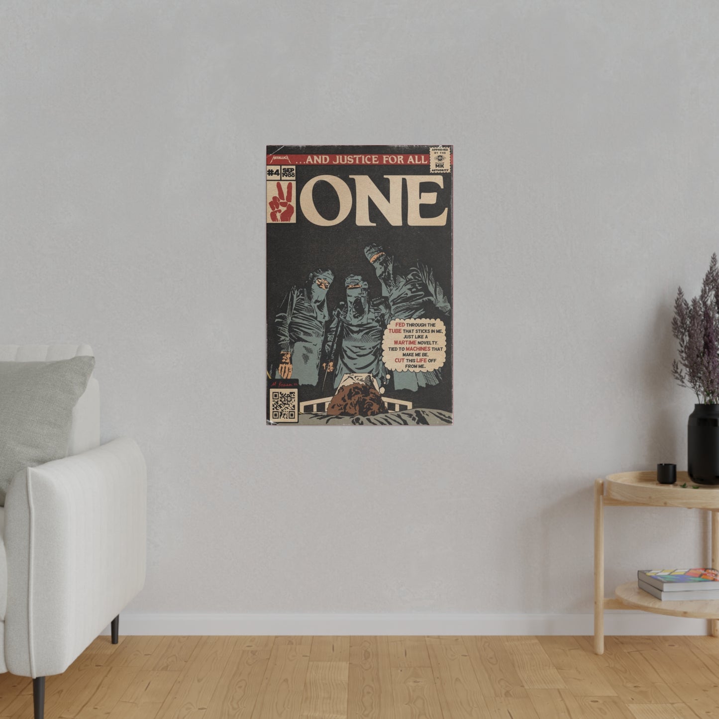 Metallica- One - Matte Canvas, Stretched, 0.75"