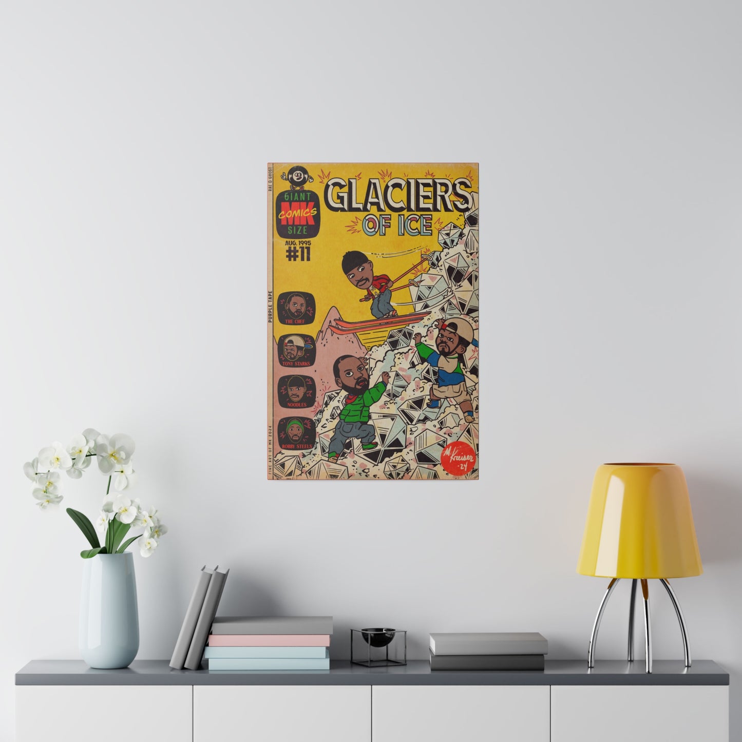 Glaciers - Matte Canvas, Stretched, 0.75"
