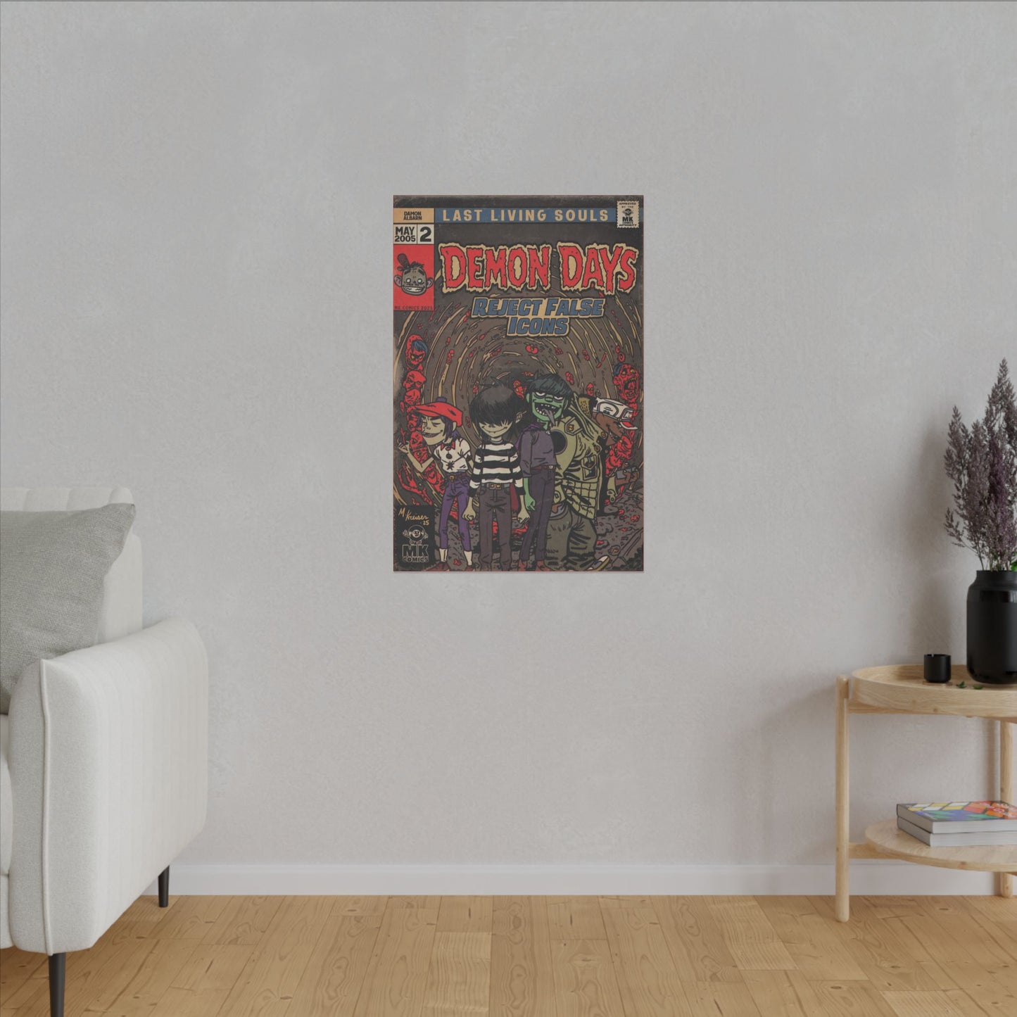 Demon Days - Matte Canvas, Stretched, 0.75" (Multi-Size)