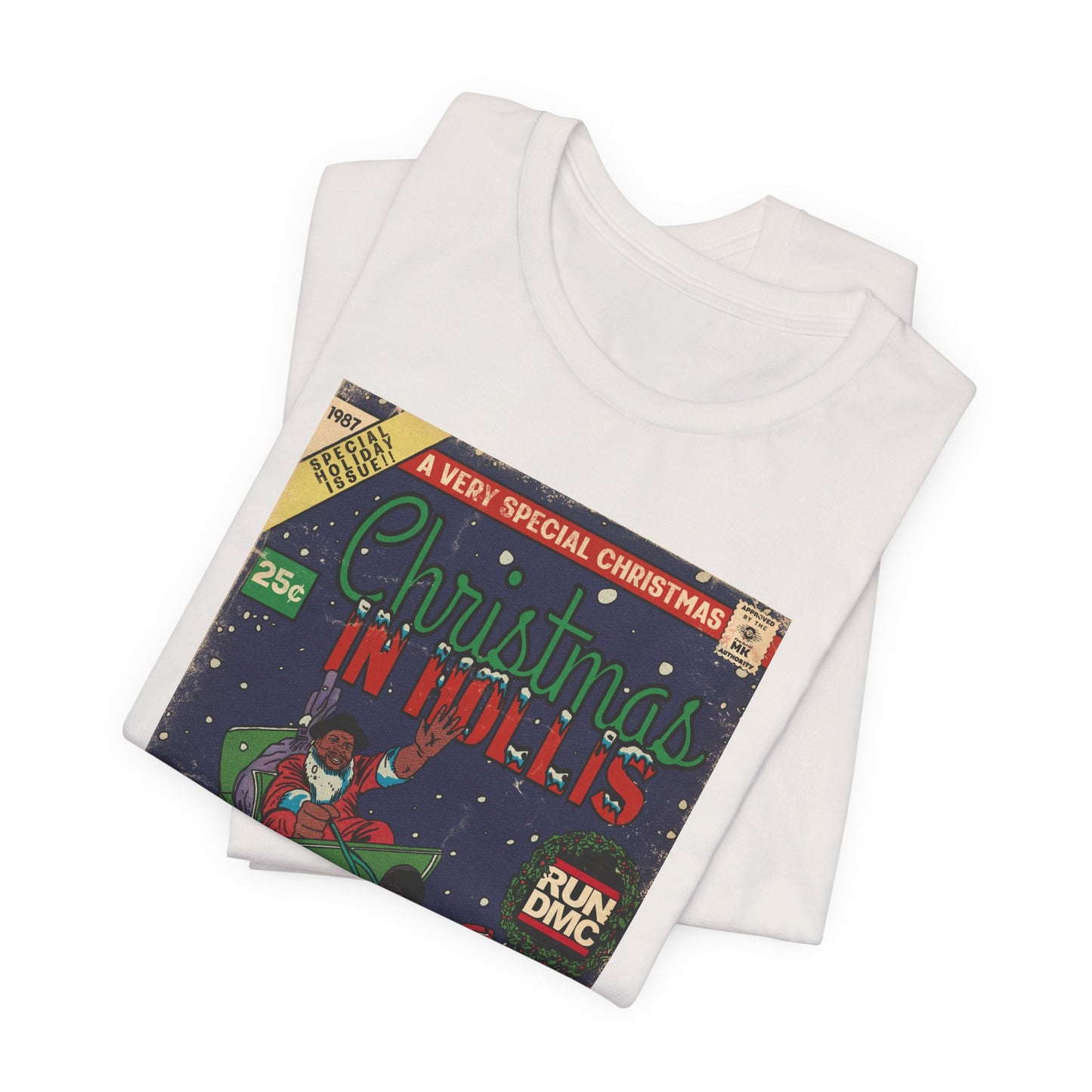 Christmas In Hollis - Hip Hop Comic Art - Unisex Jersey Short Sleeve Tee