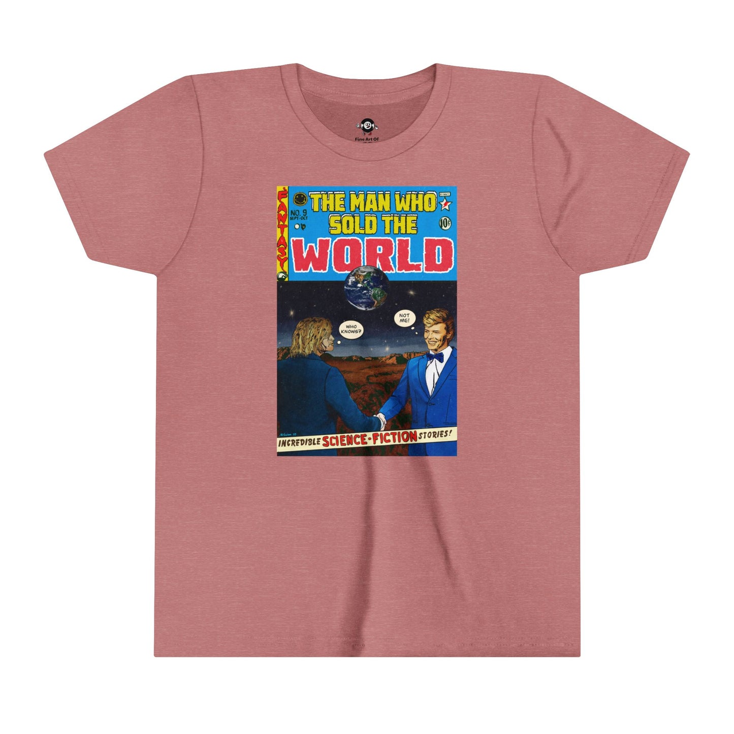 KIDS - Cobain & Bowie - The Man Who Wold The World - Youth Short Sleeve Tee