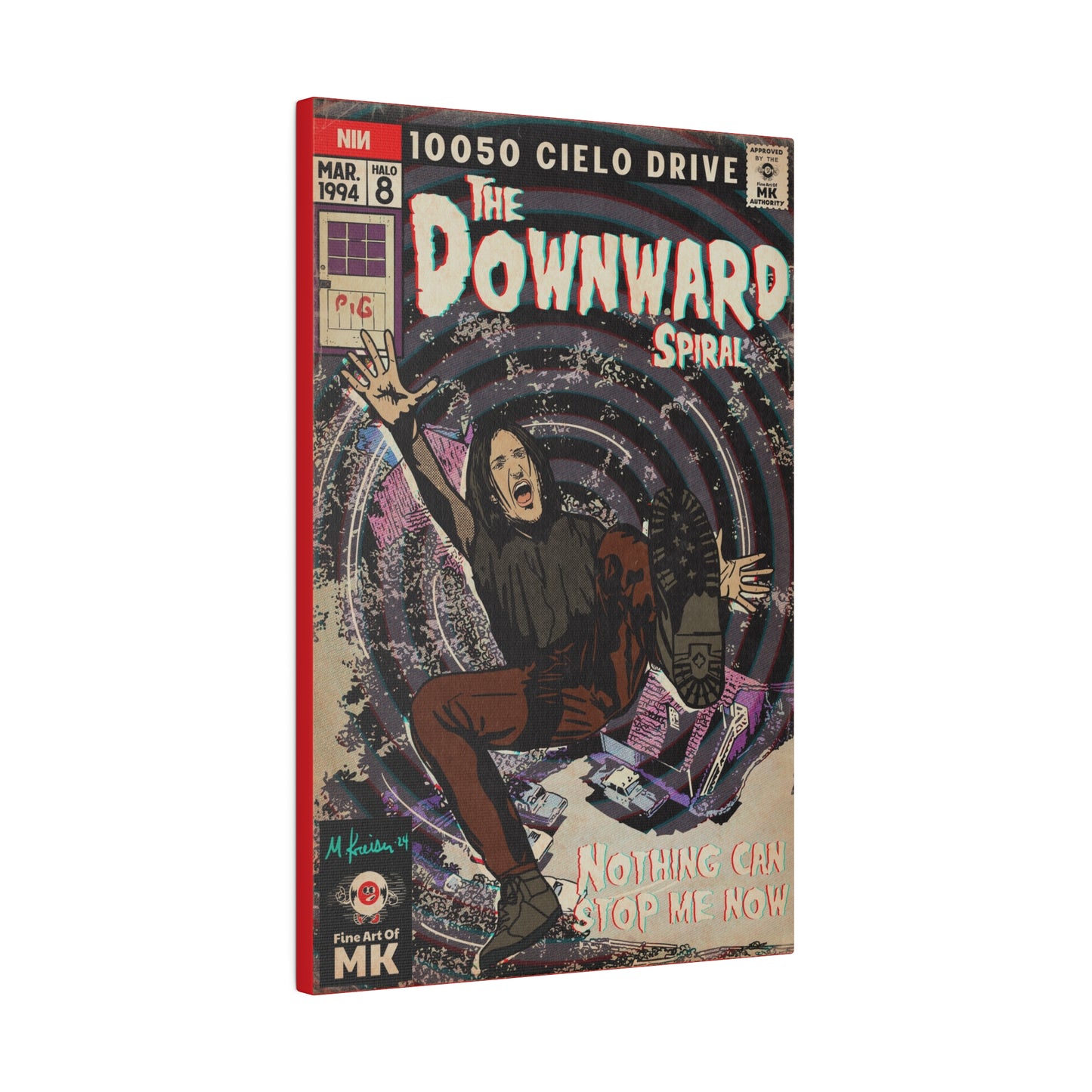 The Downward Spiral - Matte Canvas, Stretched, 0.75"