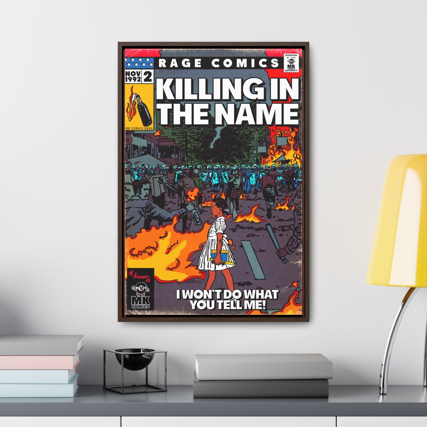 Rage - Killing In the Name - Gallery Canvas Wraps, Vertical Frame