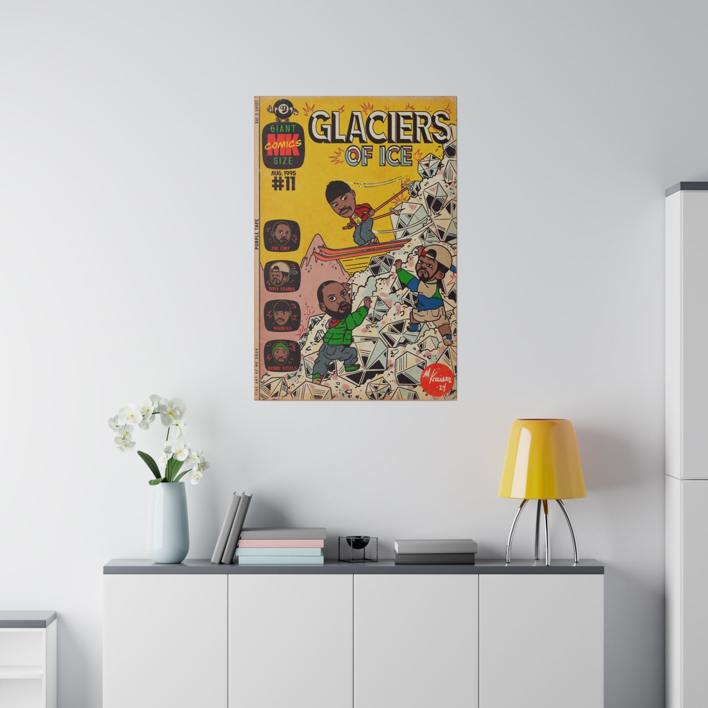 Glaciers - Matte Canvas, Stretched, 0.75"