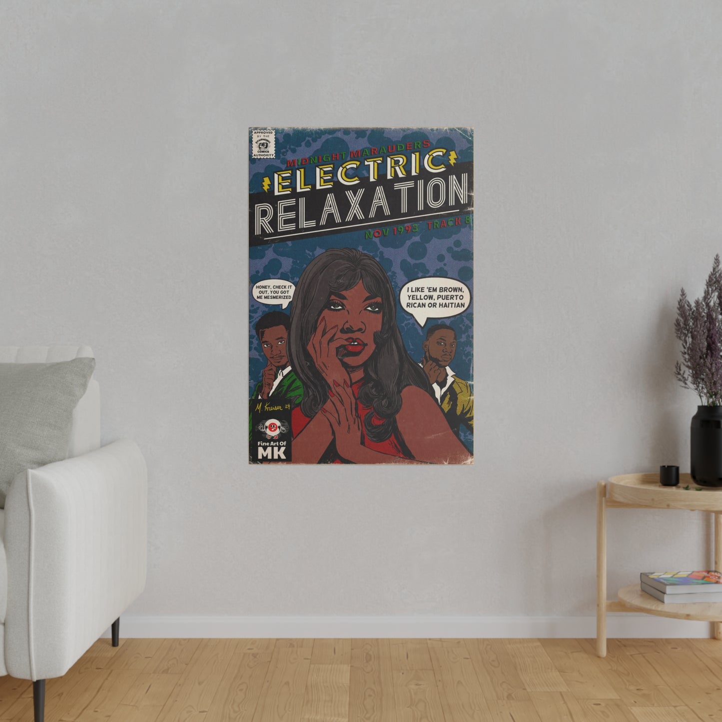 A Tribe Called Quest - Electric Relaxation- Matte Canvas, Stretched, 0.75"