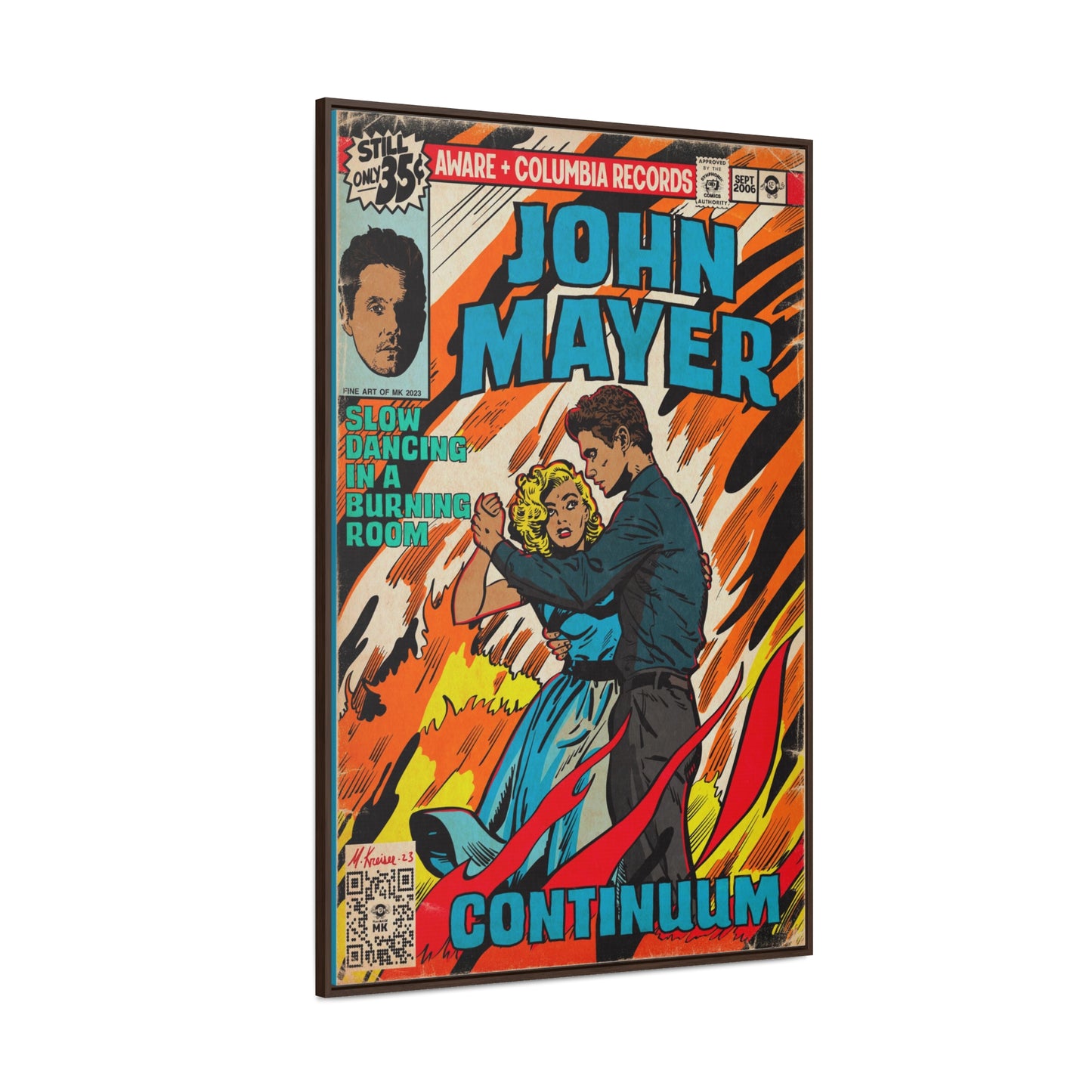 John Mayer - Slow Dancing in a Burning Room - Gallery Canvas Wraps, Vertical Frame