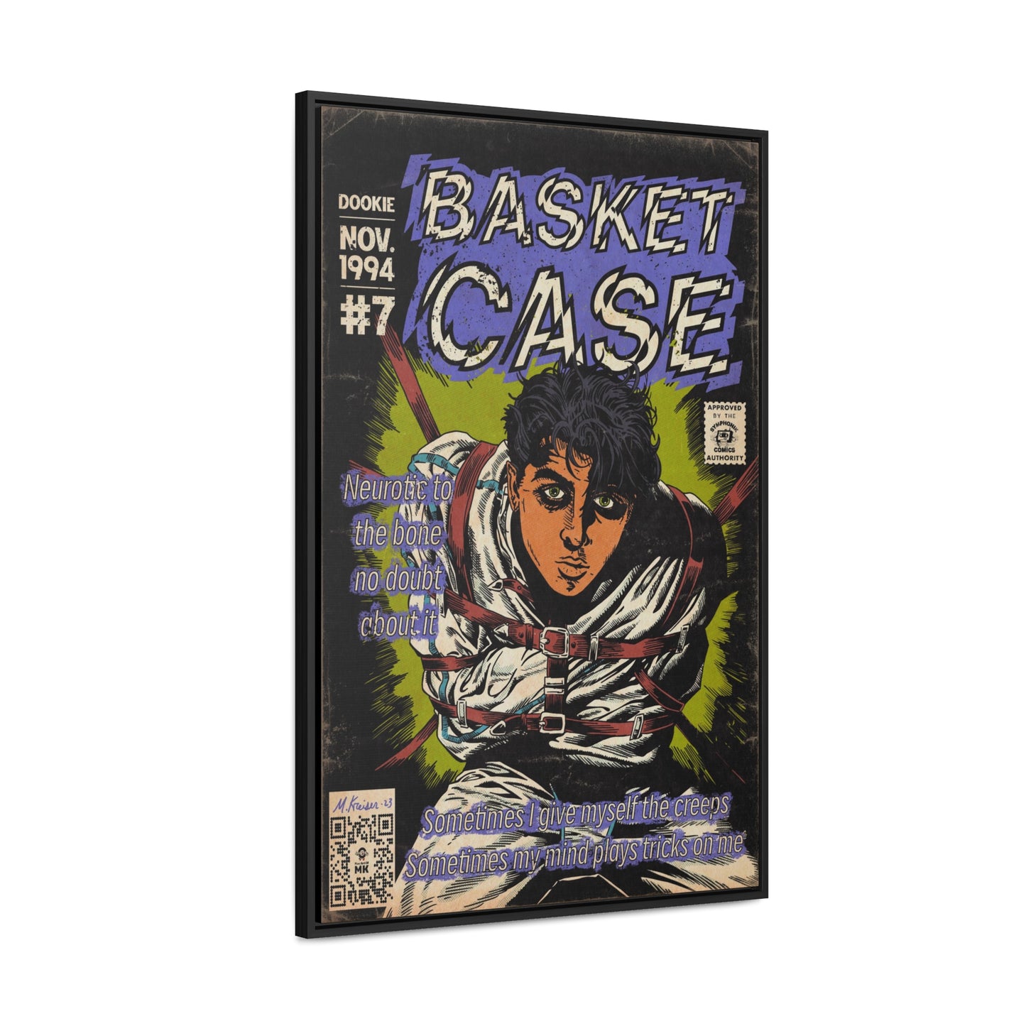 Green Day - Basket Case - Gallery Canvas Wraps, Vertical Frame