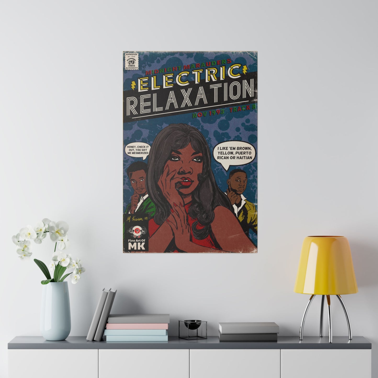 A Tribe Called Quest - Electric Relaxation- Matte Canvas, Stretched, 0.75"