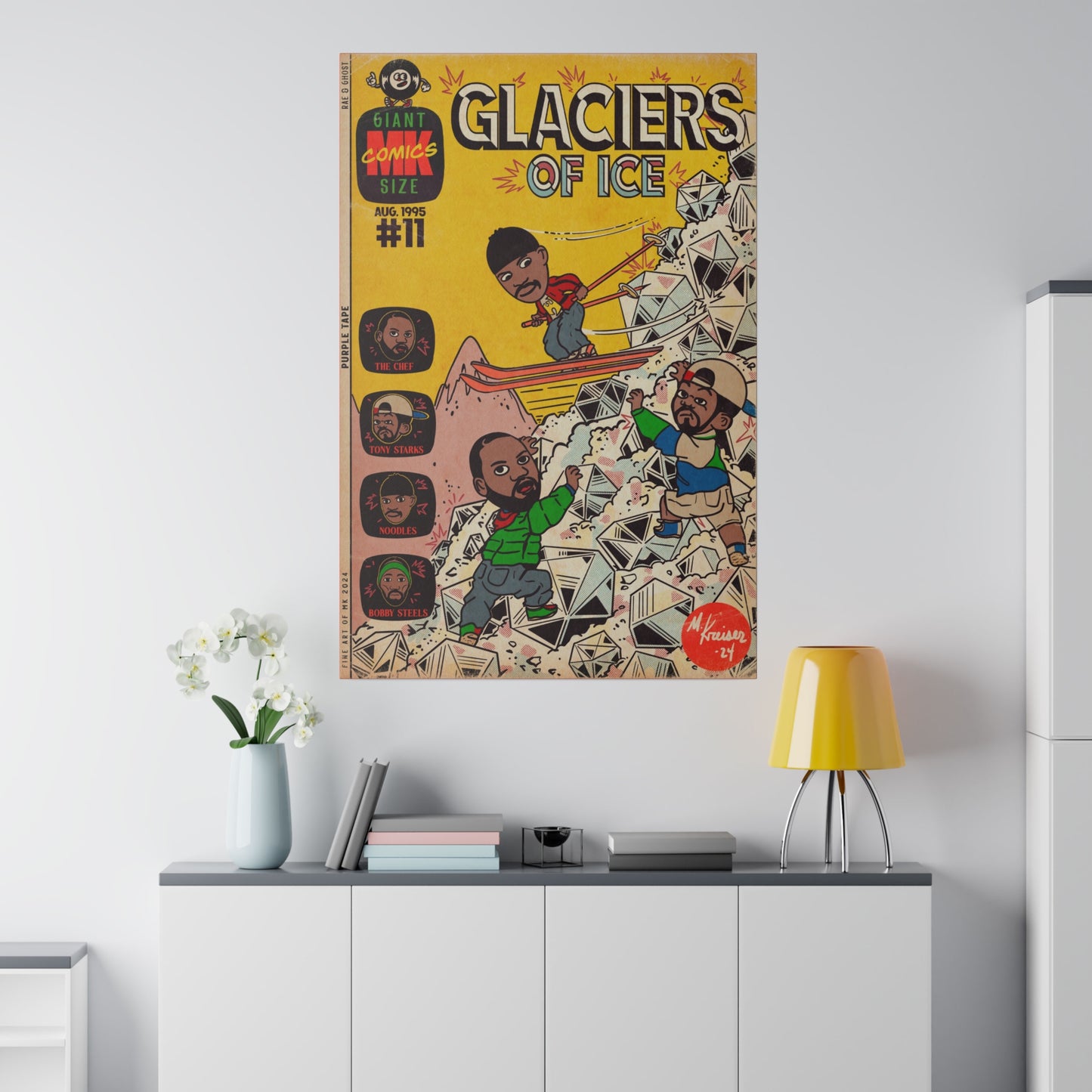 Glaciers - Matte Canvas, Stretched, 0.75"