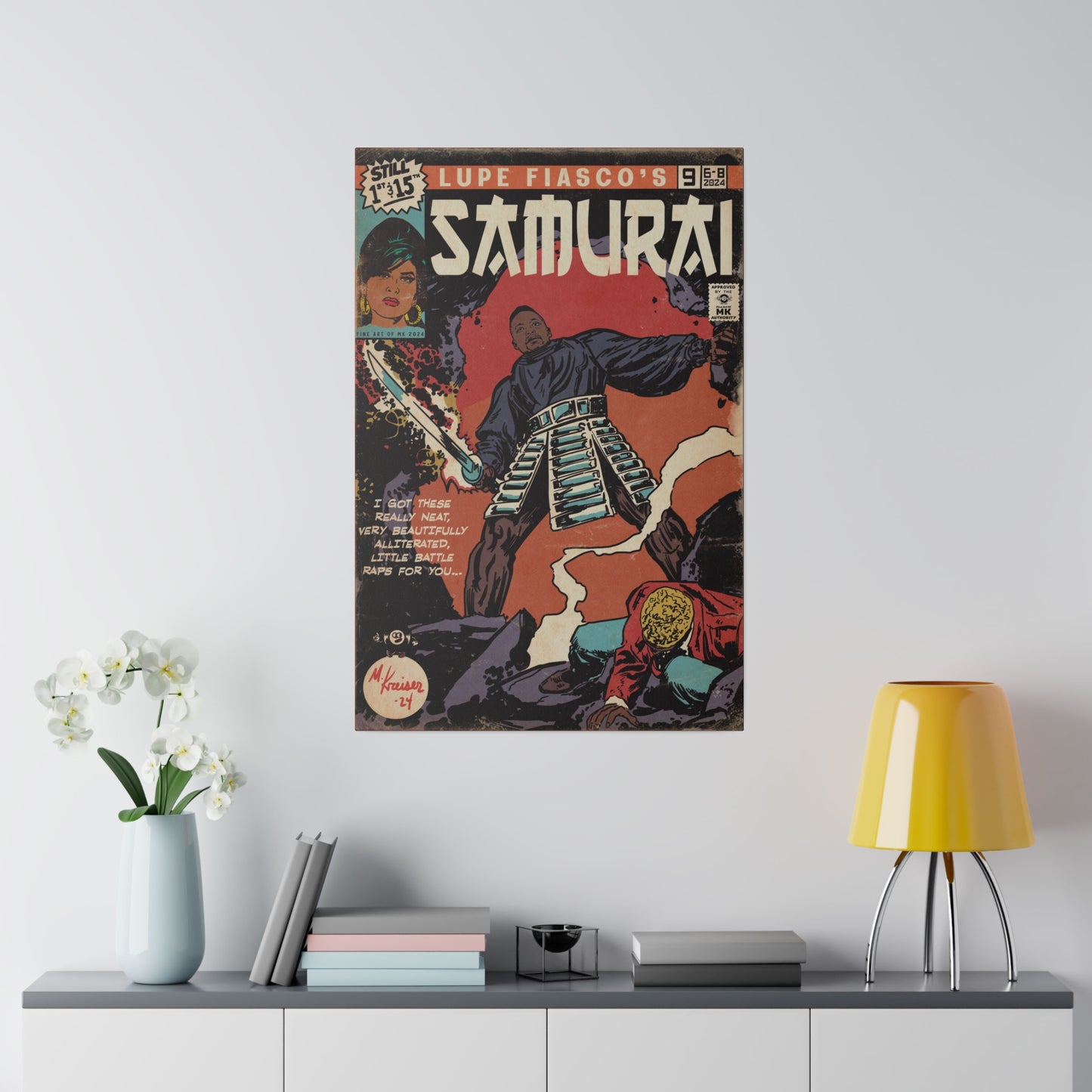 Lupe Fiasco - Samurai - Matte Canvas, Stretched, 0.75"