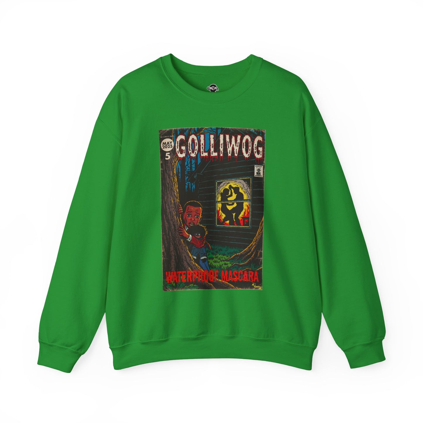 Waterproof Mascara - Golliwog - Unisex Heavy Blend™ Crewneck Sweatshirt