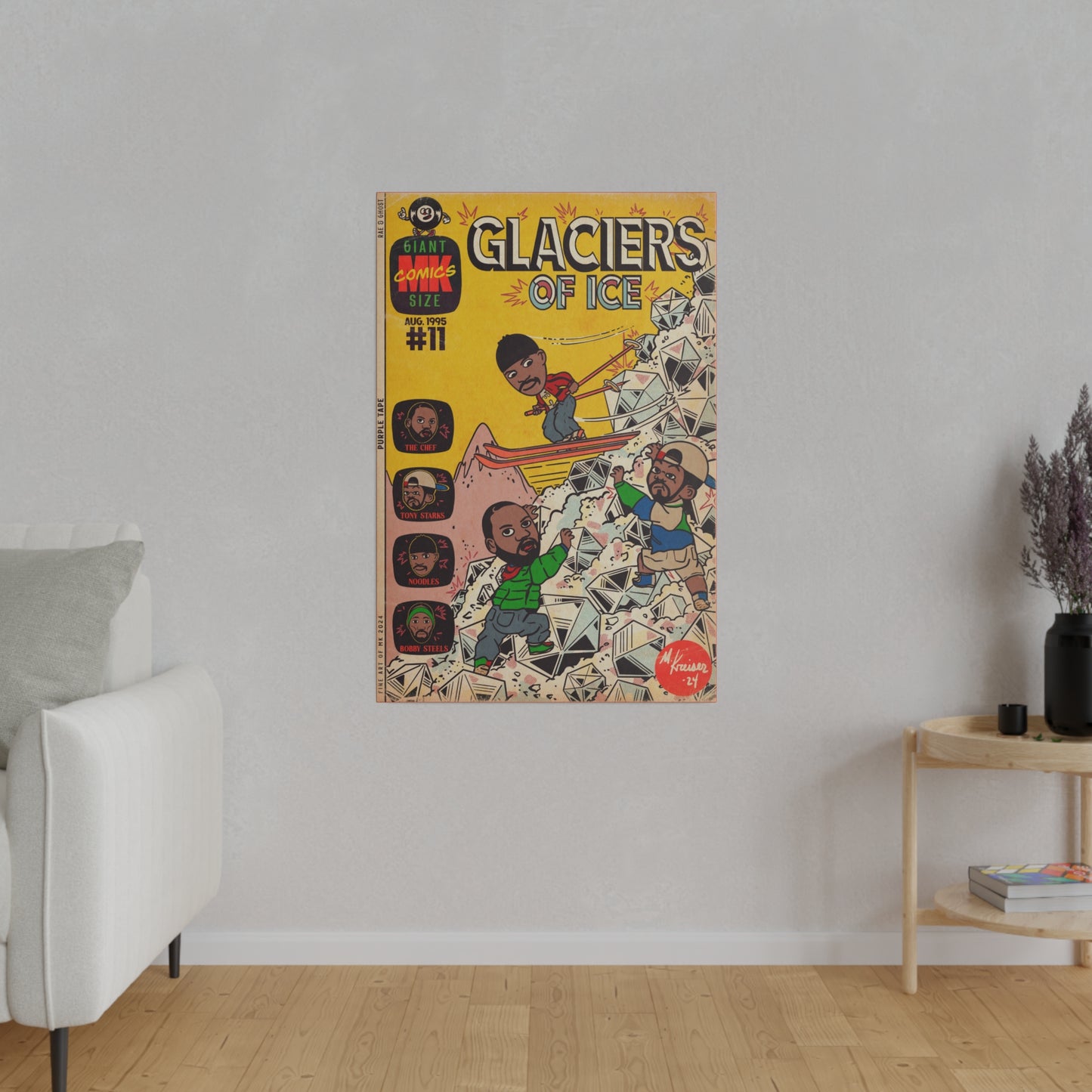 Glaciers - Matte Canvas, Stretched, 0.75"