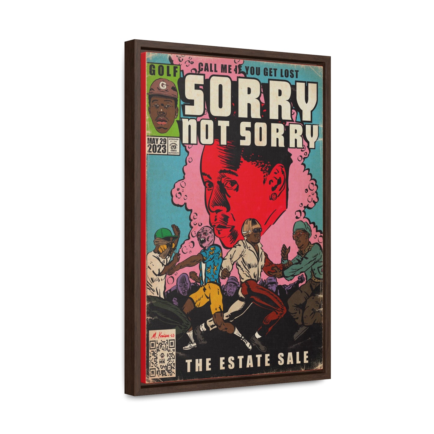 Tyler, The Creator - Sorry Not Sorry - Gallery Canvas Wraps, Vertical Frame