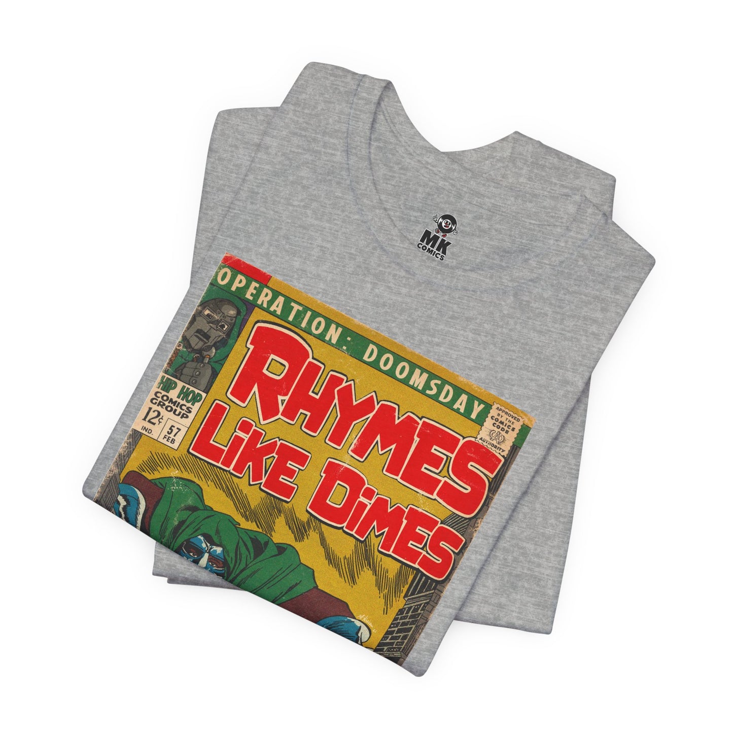 MF DOOM - Rhymes Like Dimes - Unisex Jersey Short Sleeve Tee