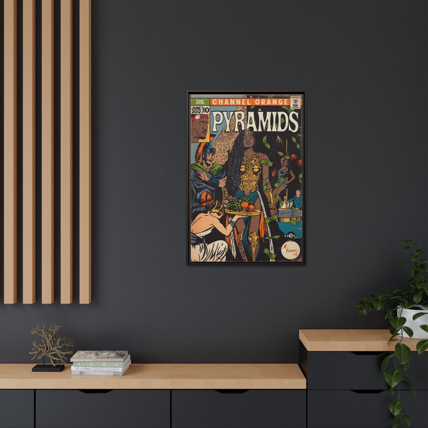 Frank Ocean - Pyramids - Gallery Canvas Wraps, Vertical Frame