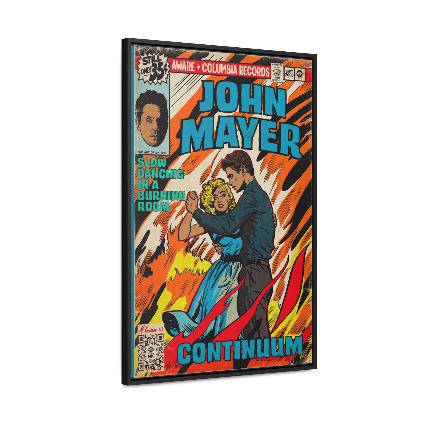John Mayer - Slow Dancing in a Burning Room - Gallery Canvas Wraps, Vertical Frame
