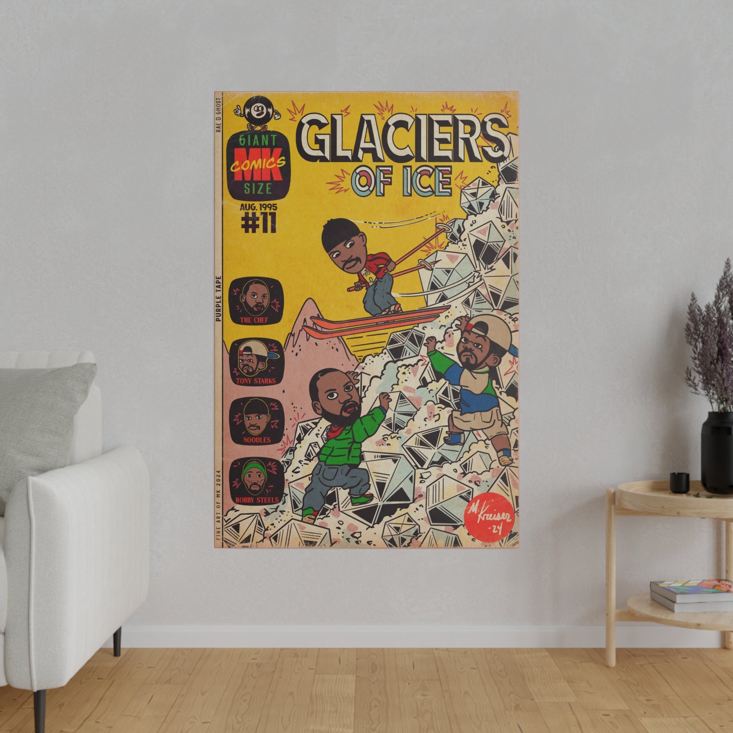 Glaciers - Matte Canvas, Stretched, 0.75"