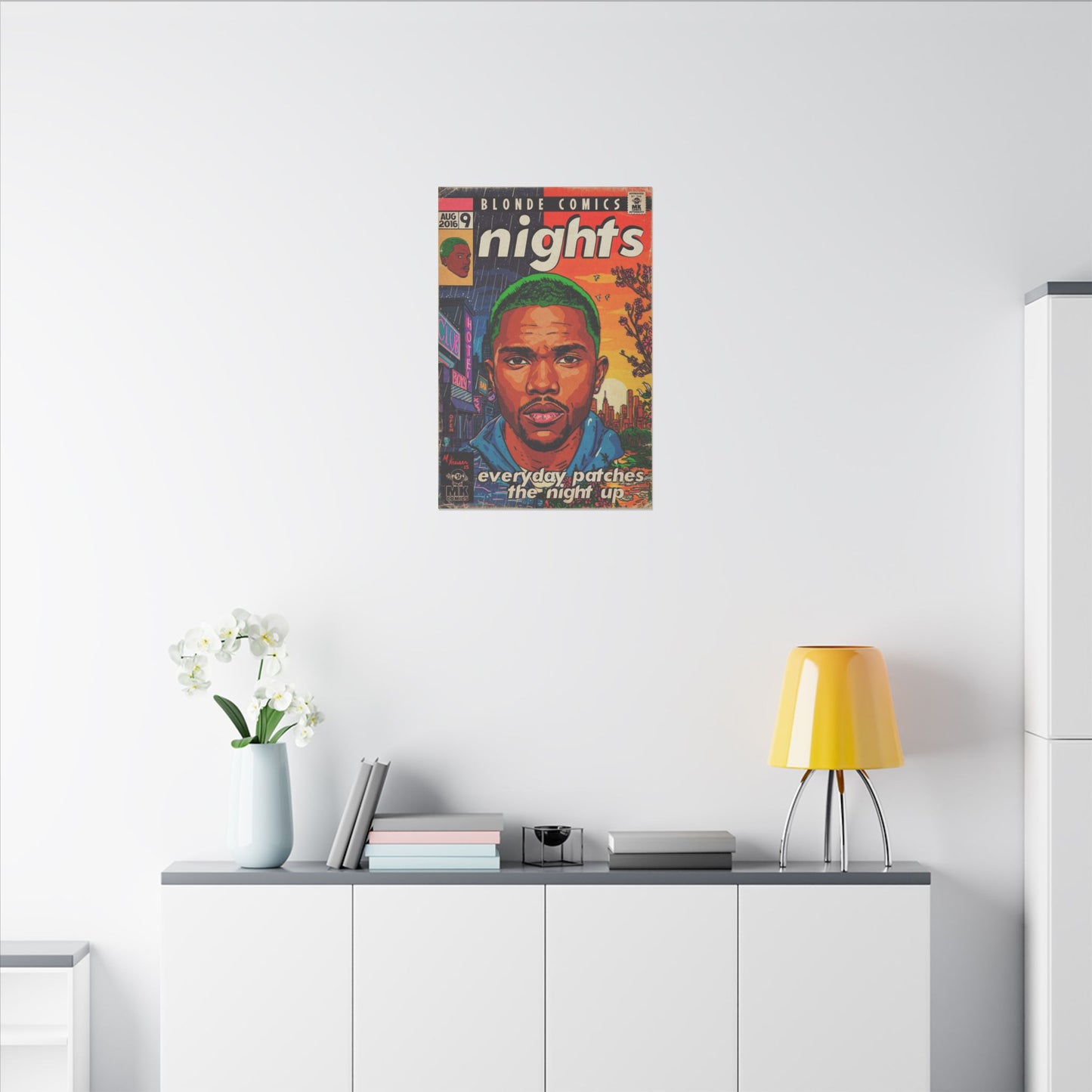 Frank Ocean -Nights - Matte Canvas, Stretched, 0.75" (Multi-Size)