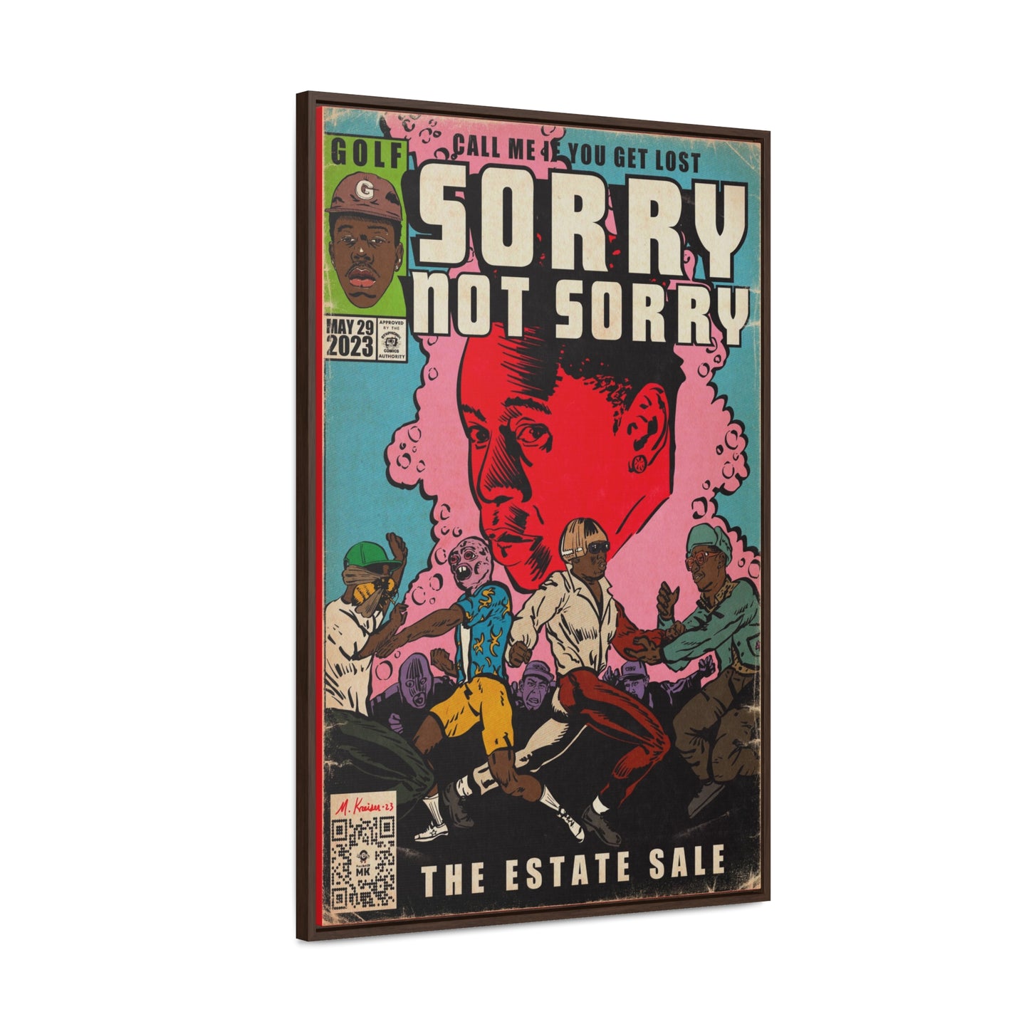 Tyler, The Creator - Sorry Not Sorry - Gallery Canvas Wraps, Vertical Frame