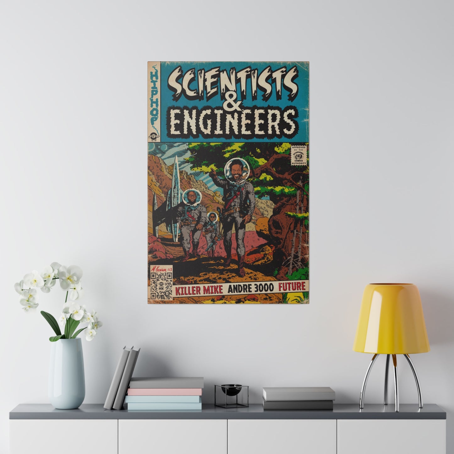 Killer Mike - Scientists & Engineers - Andre 3000 - Future - Matte Canvas, Stretched, 0.75"