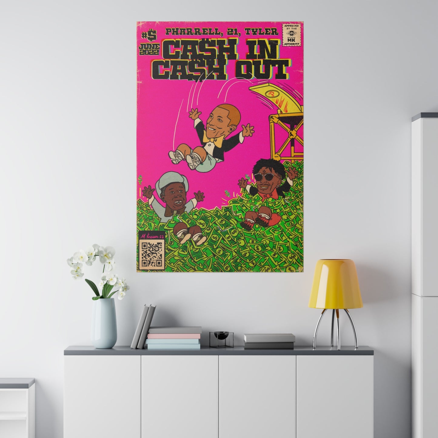 Cash In Cash Out - Matte Canvas, Stretched