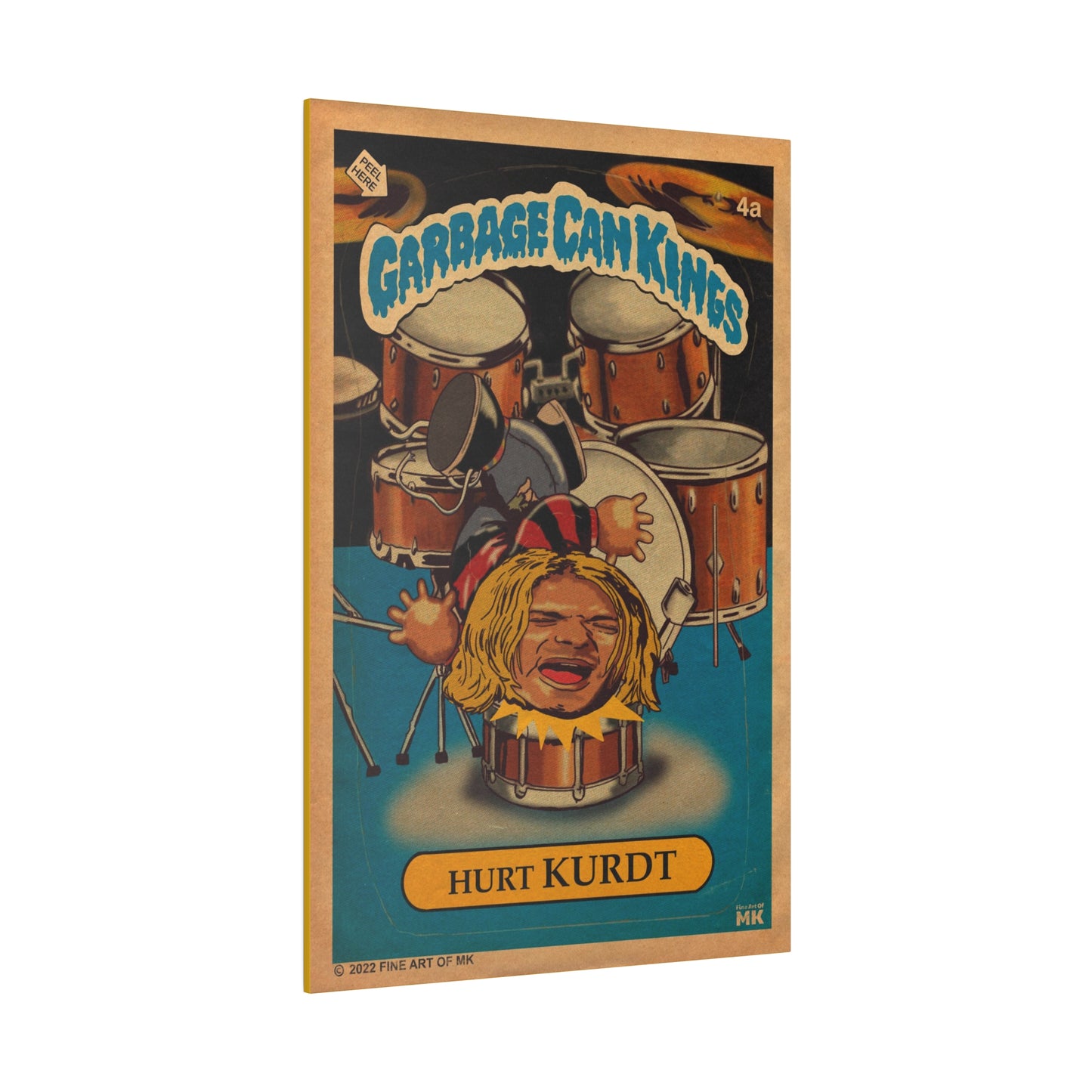 Hurt KURDT - Garbage Can Kings - Nirvana - Matte Canvas, Stretched, 0.75"