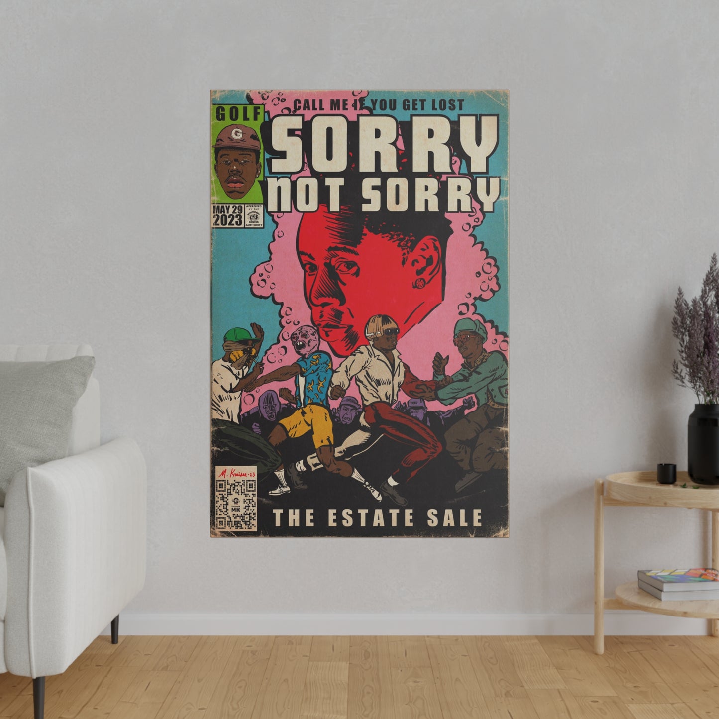 Tyler, The Creator - Sorry Not Sorry - Matte Canvas, Stretched, 0.75"