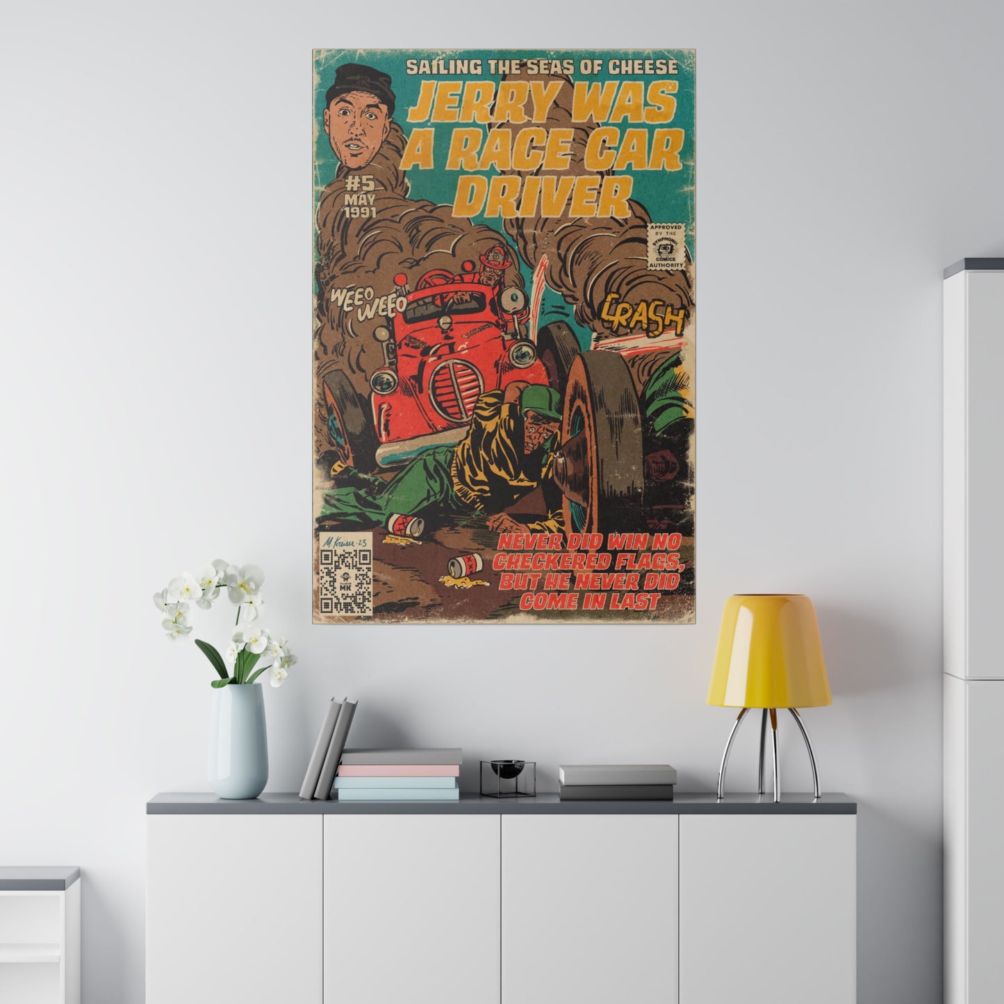 Primus - Jerry Was A Race Car Driver - Matte Canvas, Stretched, 0.75"